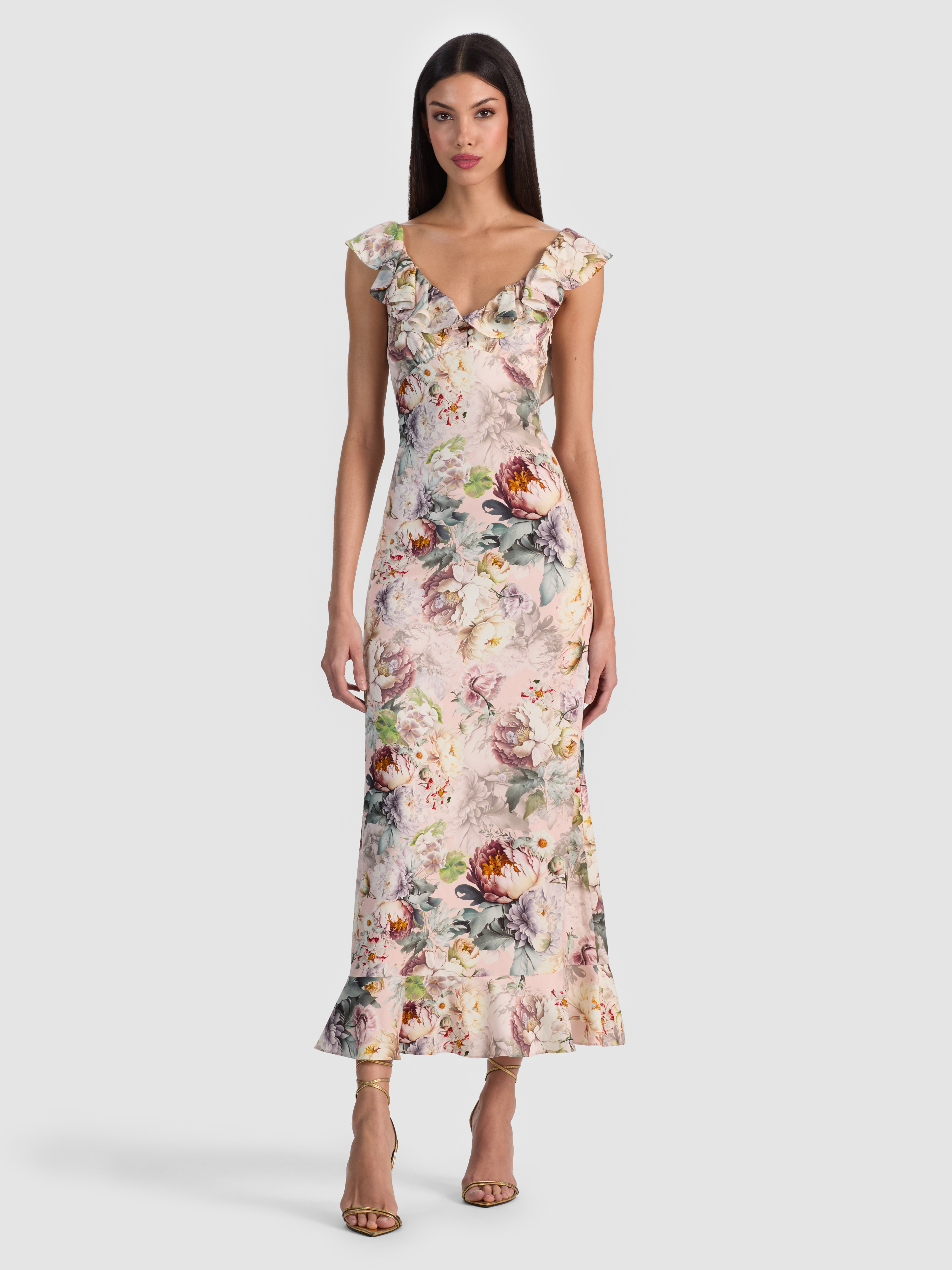 alice + olivia GEMMA MIDI DRESS