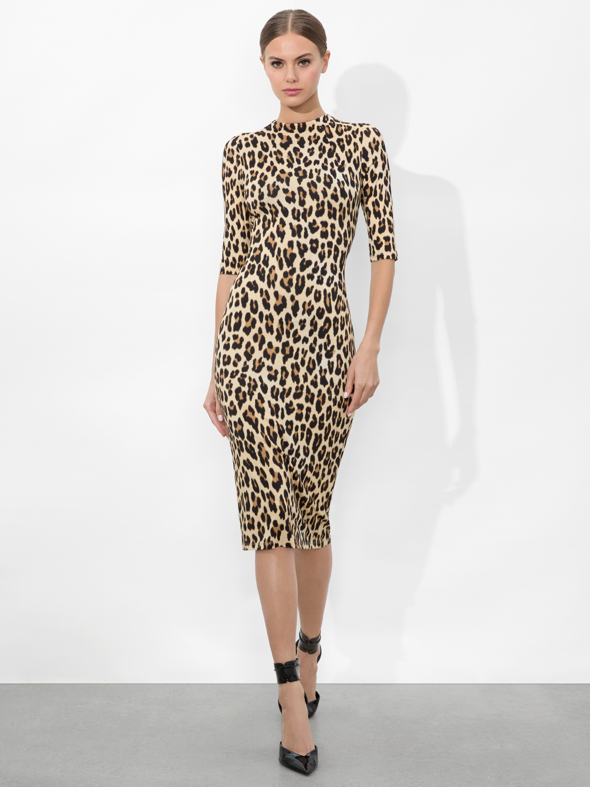 alice + olivia DELORA MIDI DRESS