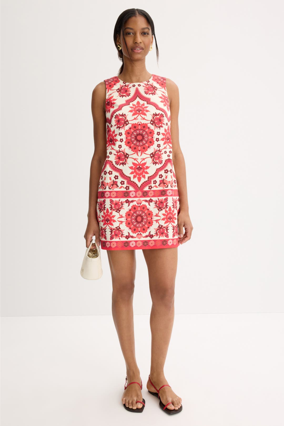 Cara Cara New York Mackenzie Dress Pink-white-print