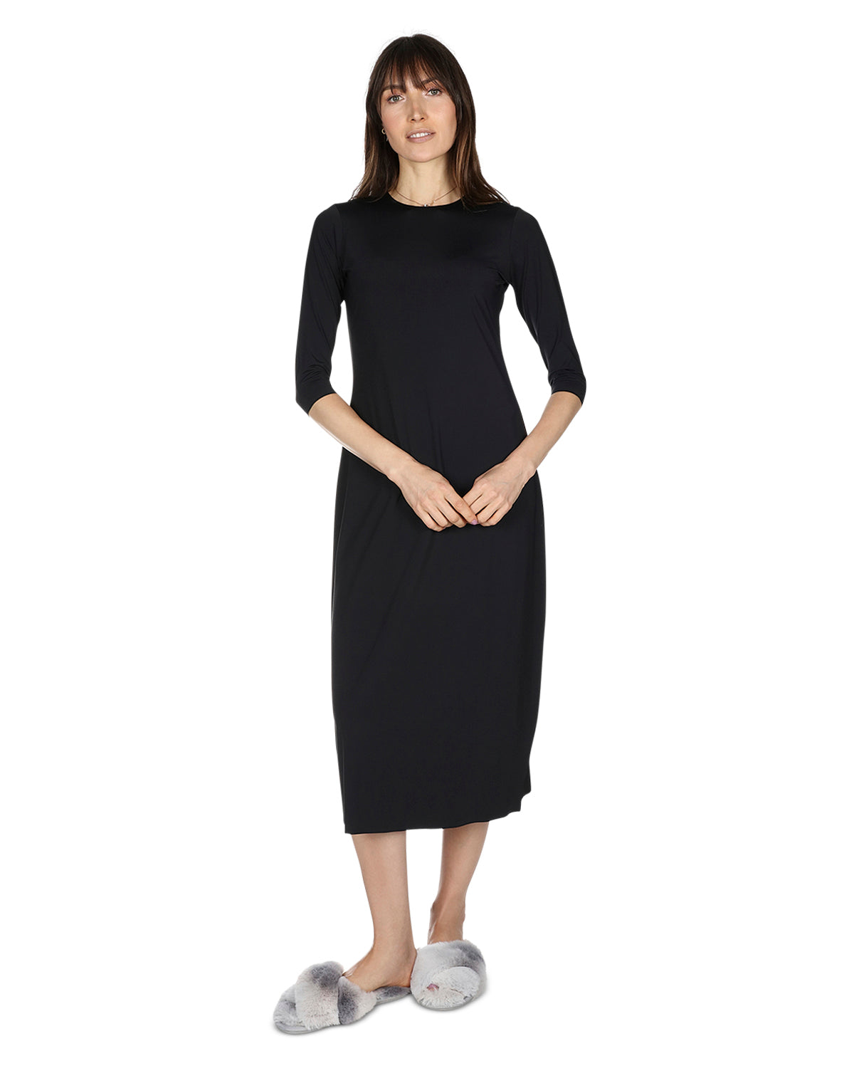 Women's Silky-Smooth Bonded -Sleeve " Slip Dress