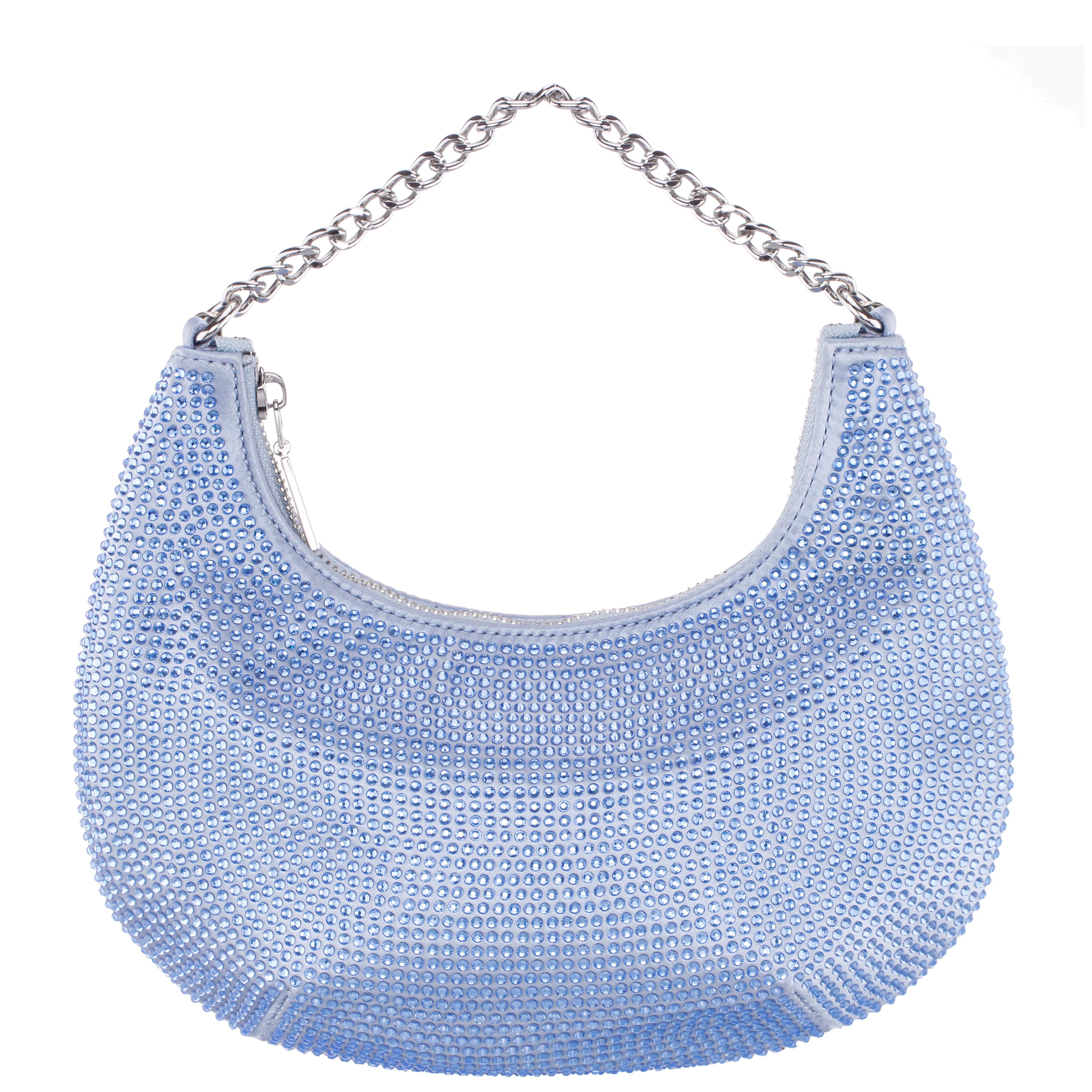Womens Daryn Icy Blue Glass Crystal Crossbody Bag