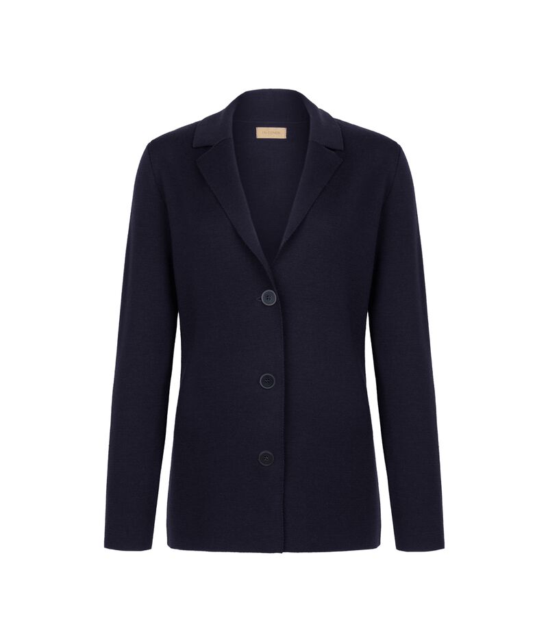 Falconeri Wool blazer Woman Navy Blue