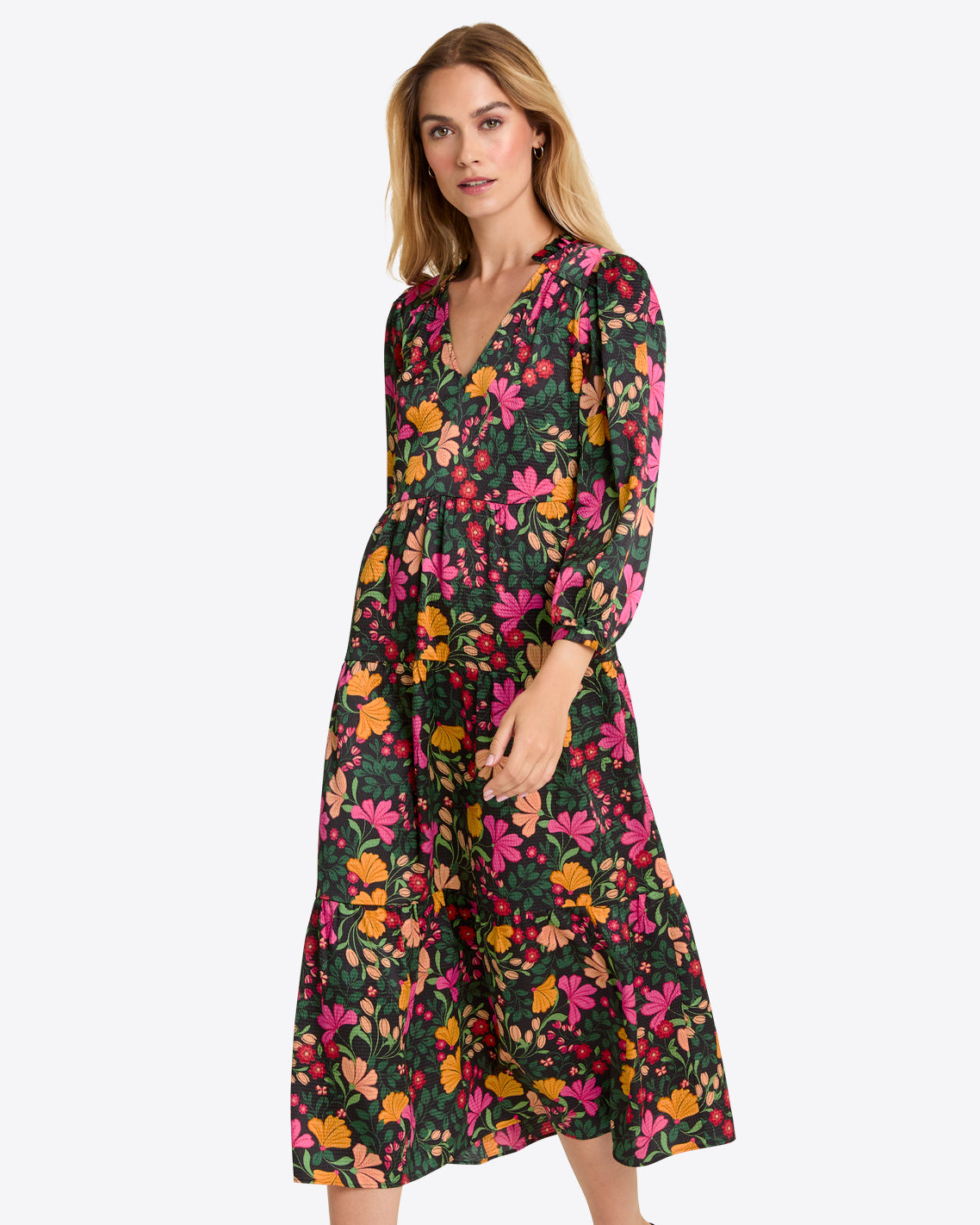 Katie Midi Dress - Retro Floral X