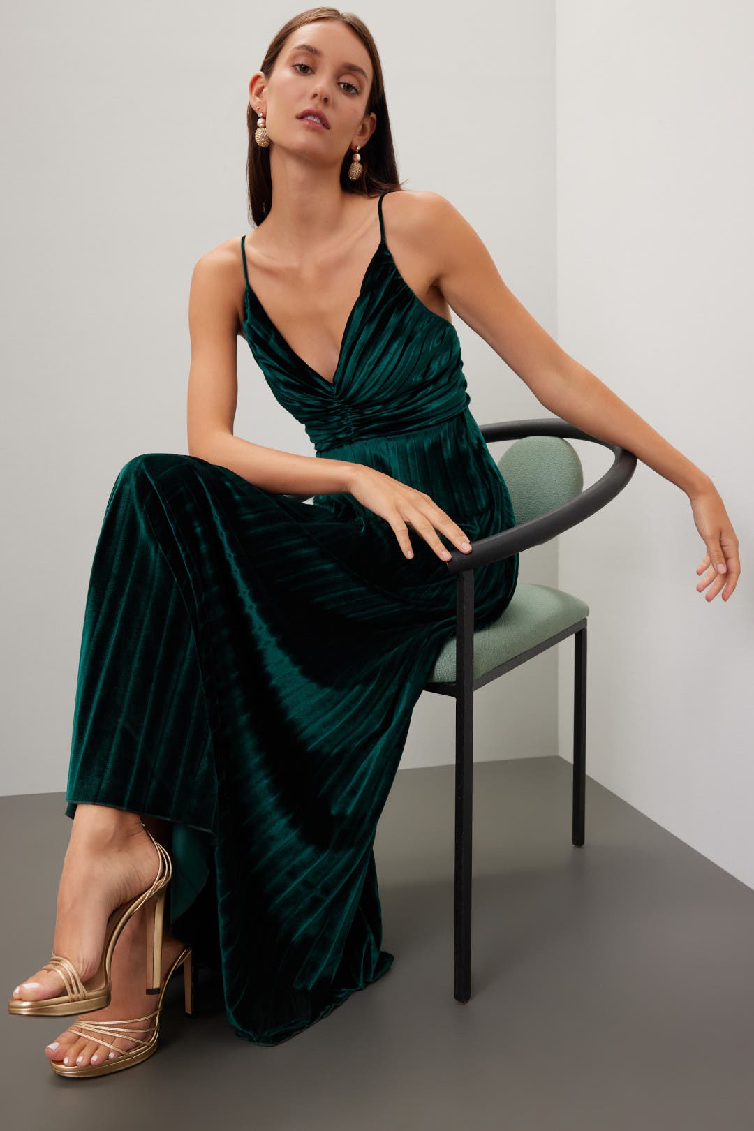 Delfi Collective Helina Dress Green