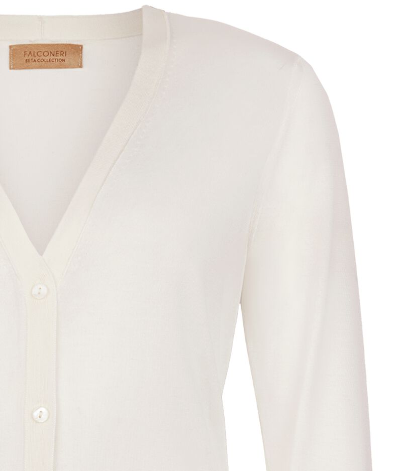 Falconeri Silk cardigan Woman Bow