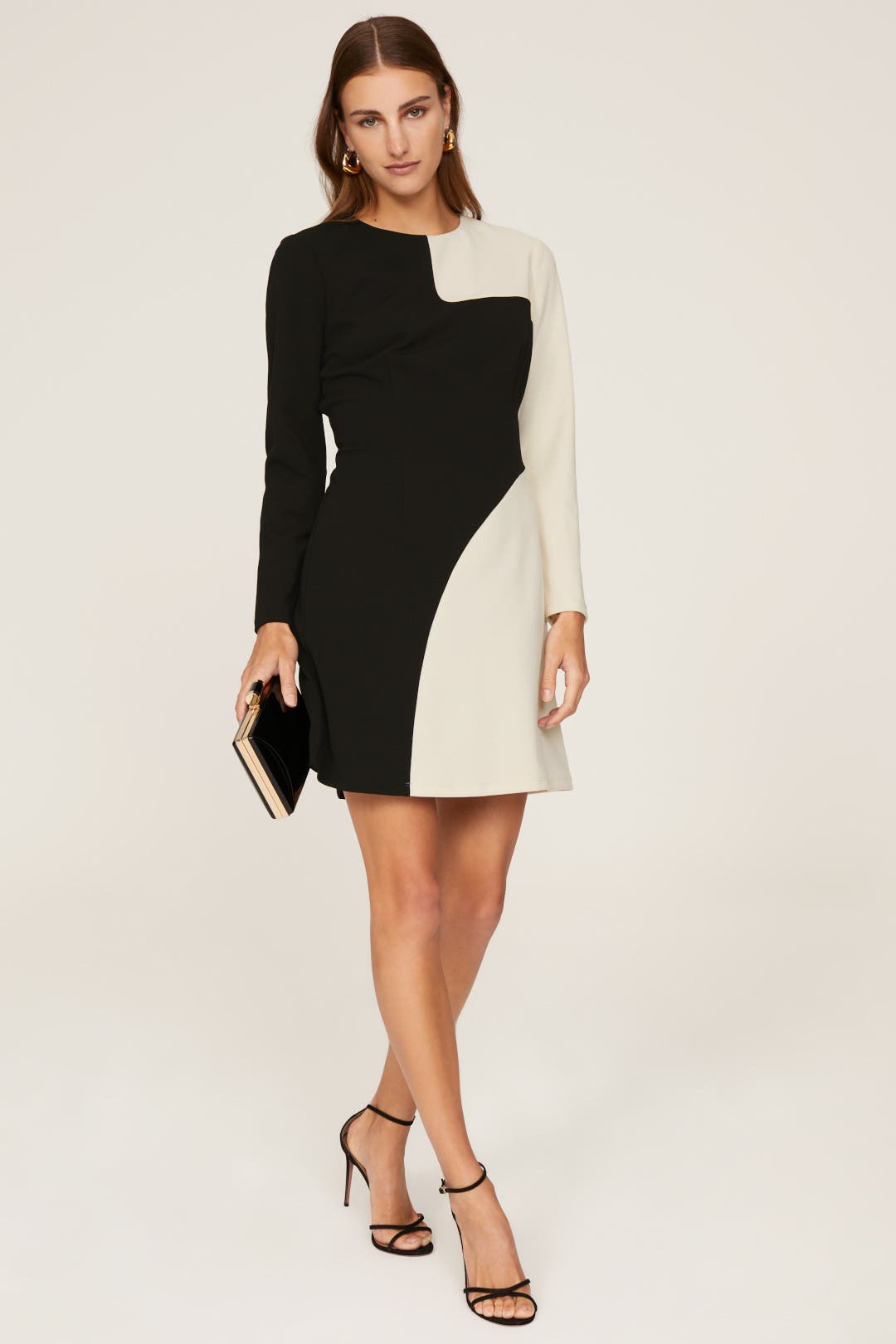 Donna Morgan Black and White Dress Black-white-print
