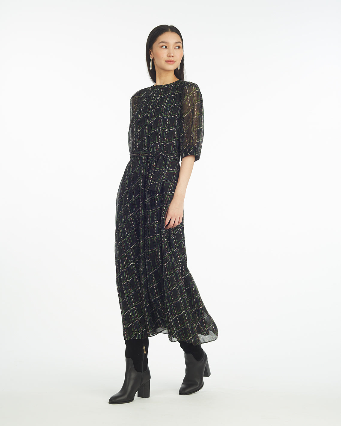Sophie Tie Waist Midi Dress