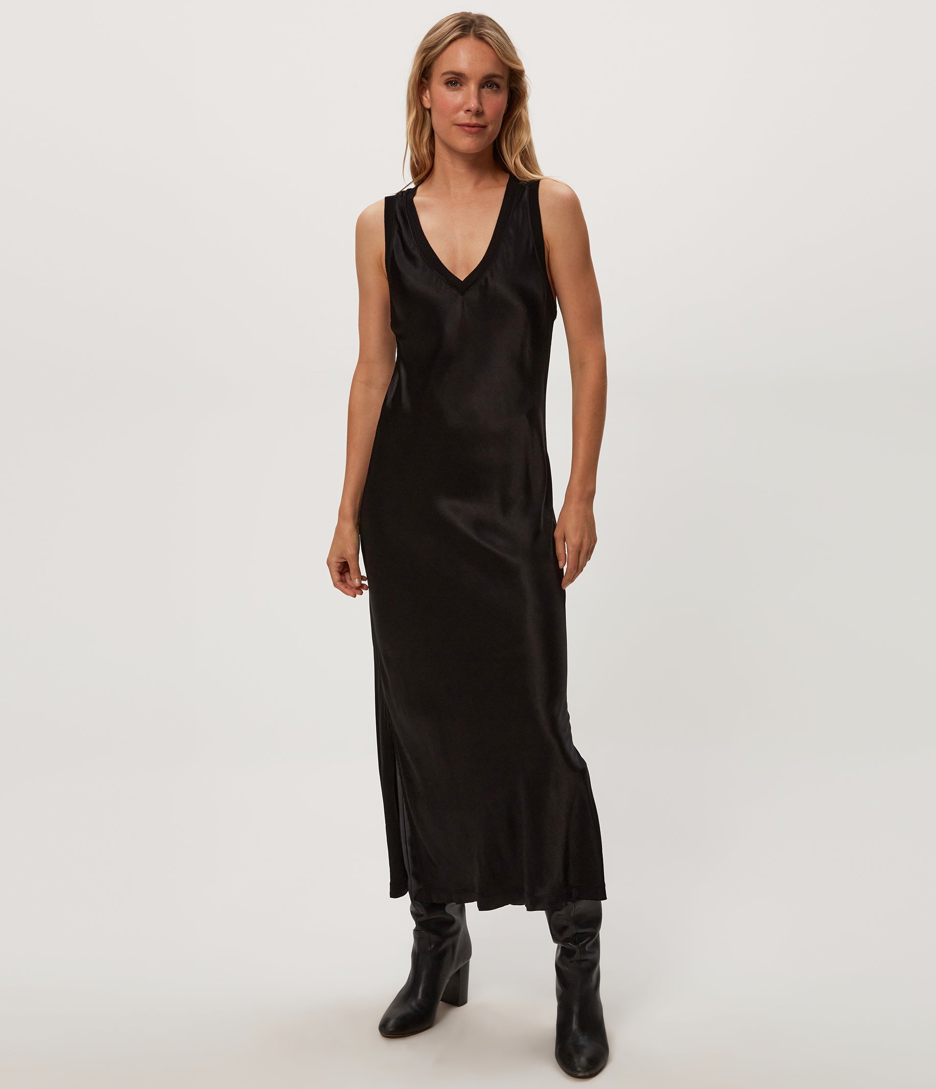 Randi Satin Midi Dress