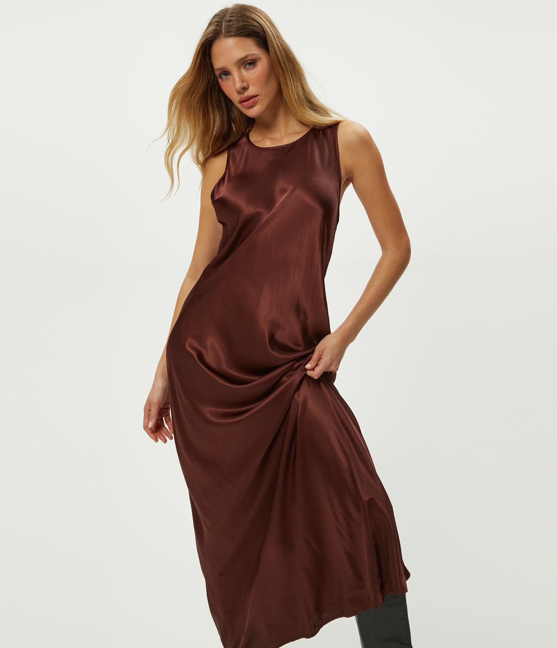 Racine Satin Maxi Dress