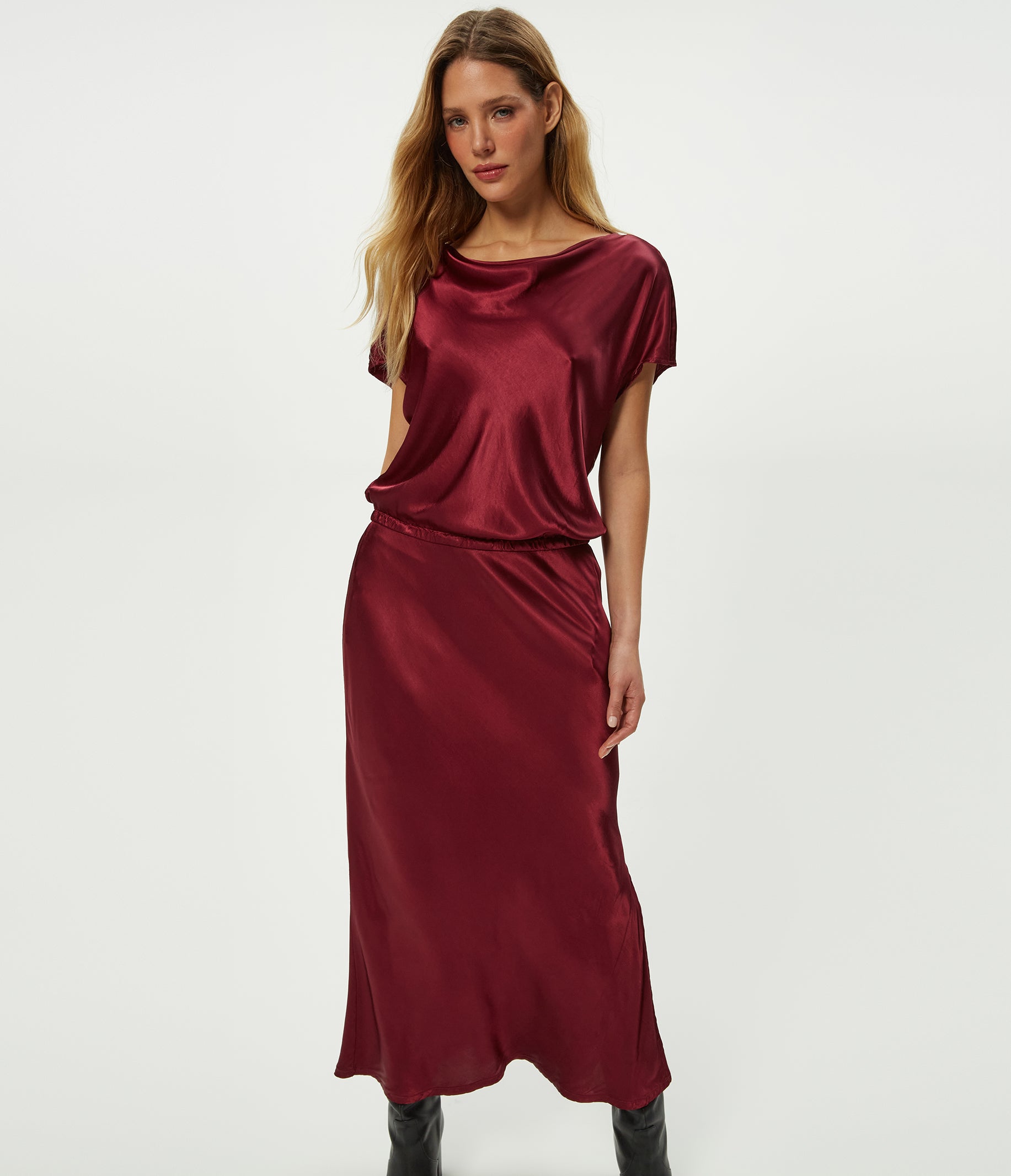 Karter Satin Midi Dress
