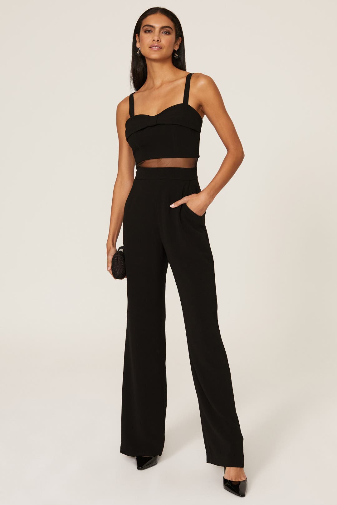 Dress The Population Mason Jumpsuit Black