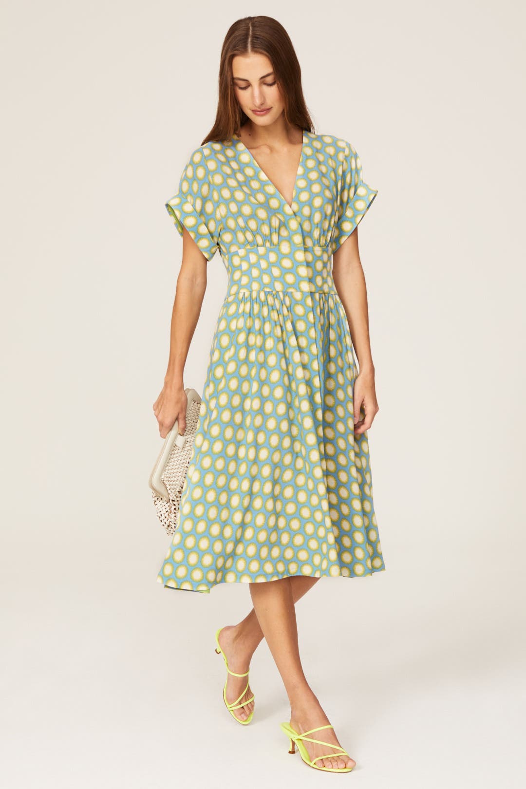 Diane von Furstenberg Marge Dress Blue-yellow-print