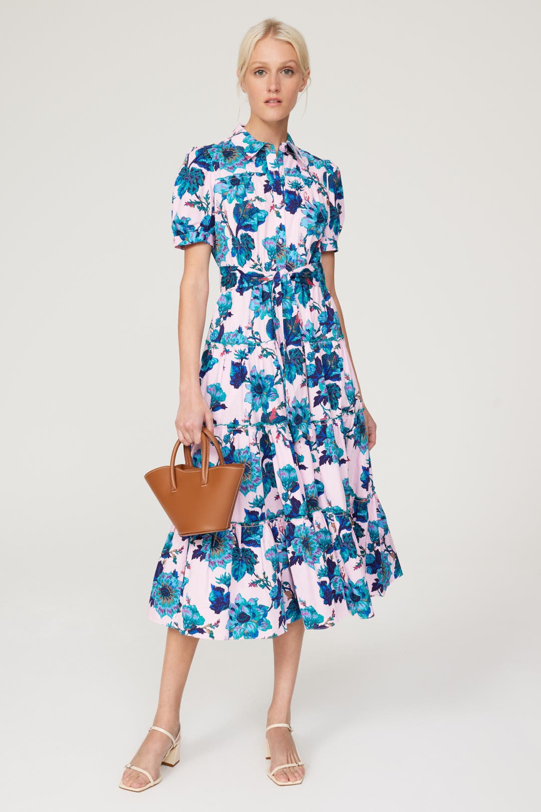 Diane von Furstenberg Floral Queena Dress Blue-multicolored-print