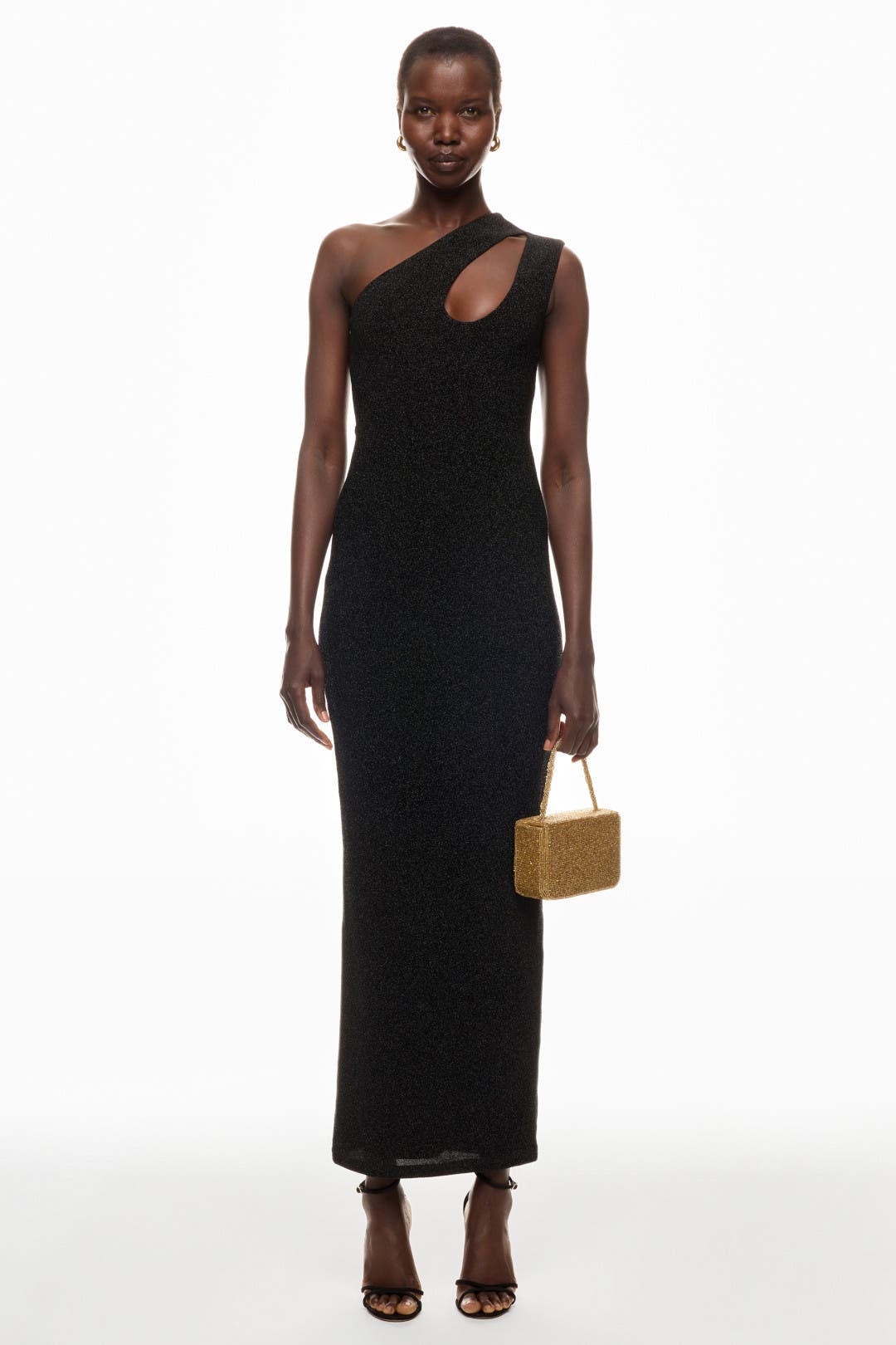 elle zeitoune The Isabella One Shoulder Dress Blue