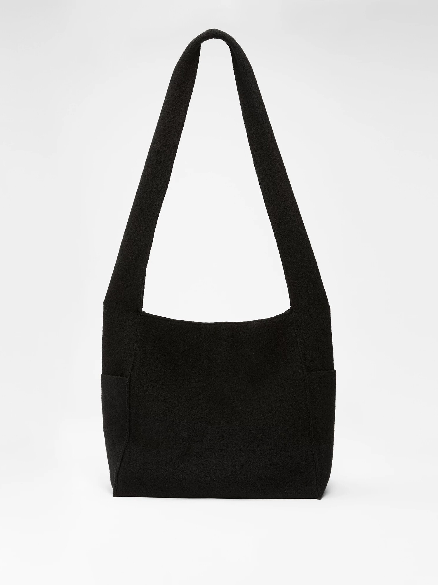 Lightweight Boiled Wool Crossbody Bag
