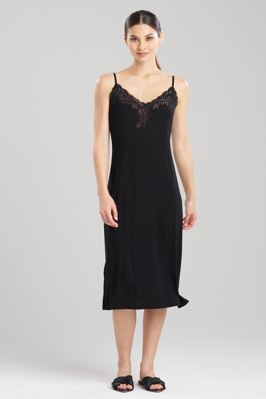 Feathers Essentials Lenzing™ Ecovero™ Viscose Lace Slip Dress