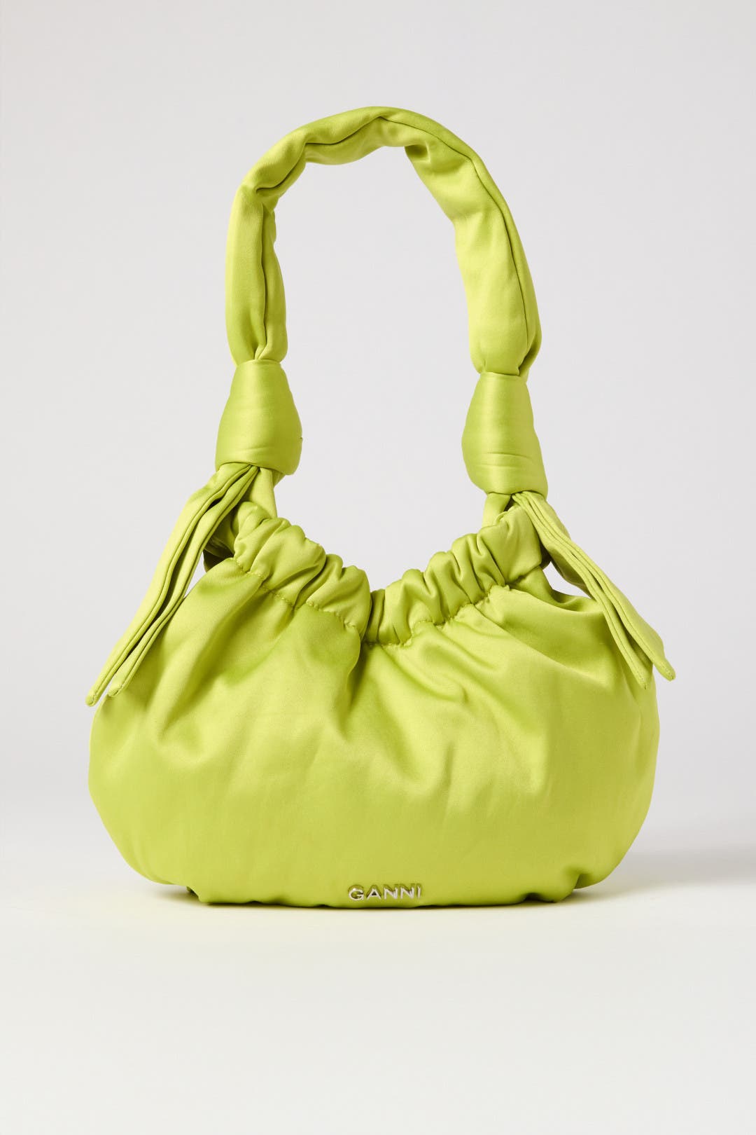 Ganni Occasion Small Hobo Bag Green