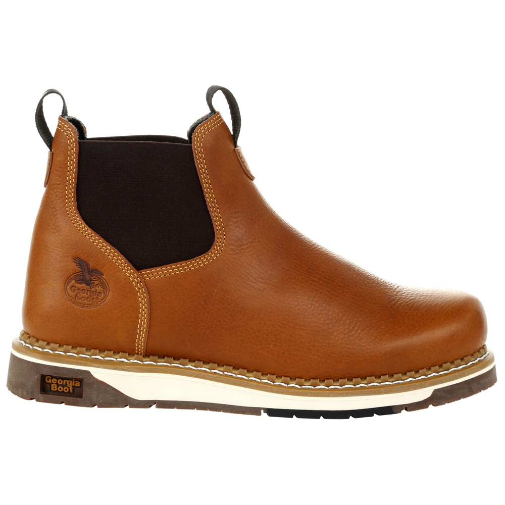Georgia Boots AMP LT Wedge Chelsea Steel Toe Work Shoes