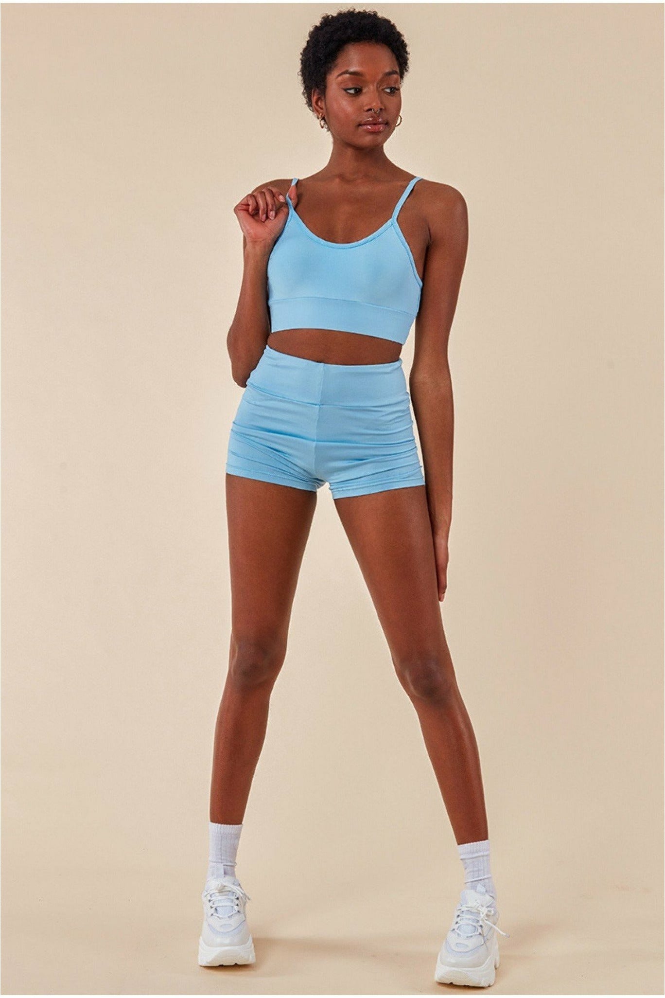 Cosmochic Cropped Bralette & Cycle Short Set