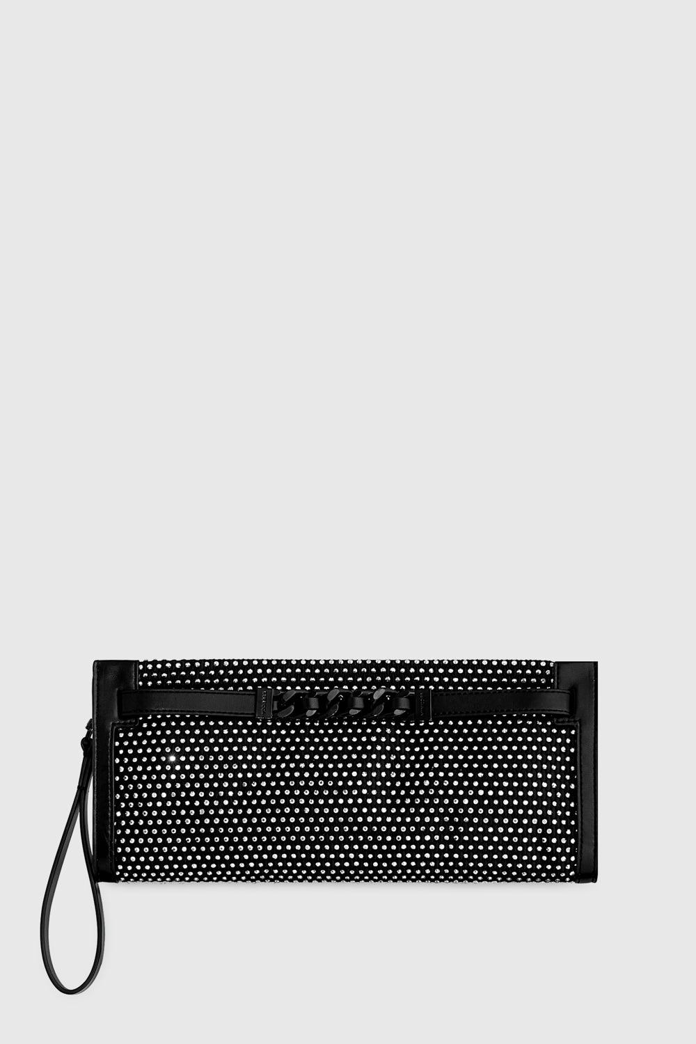 Rebecca Minkoff Curb Link Clutch With Crystals Bag