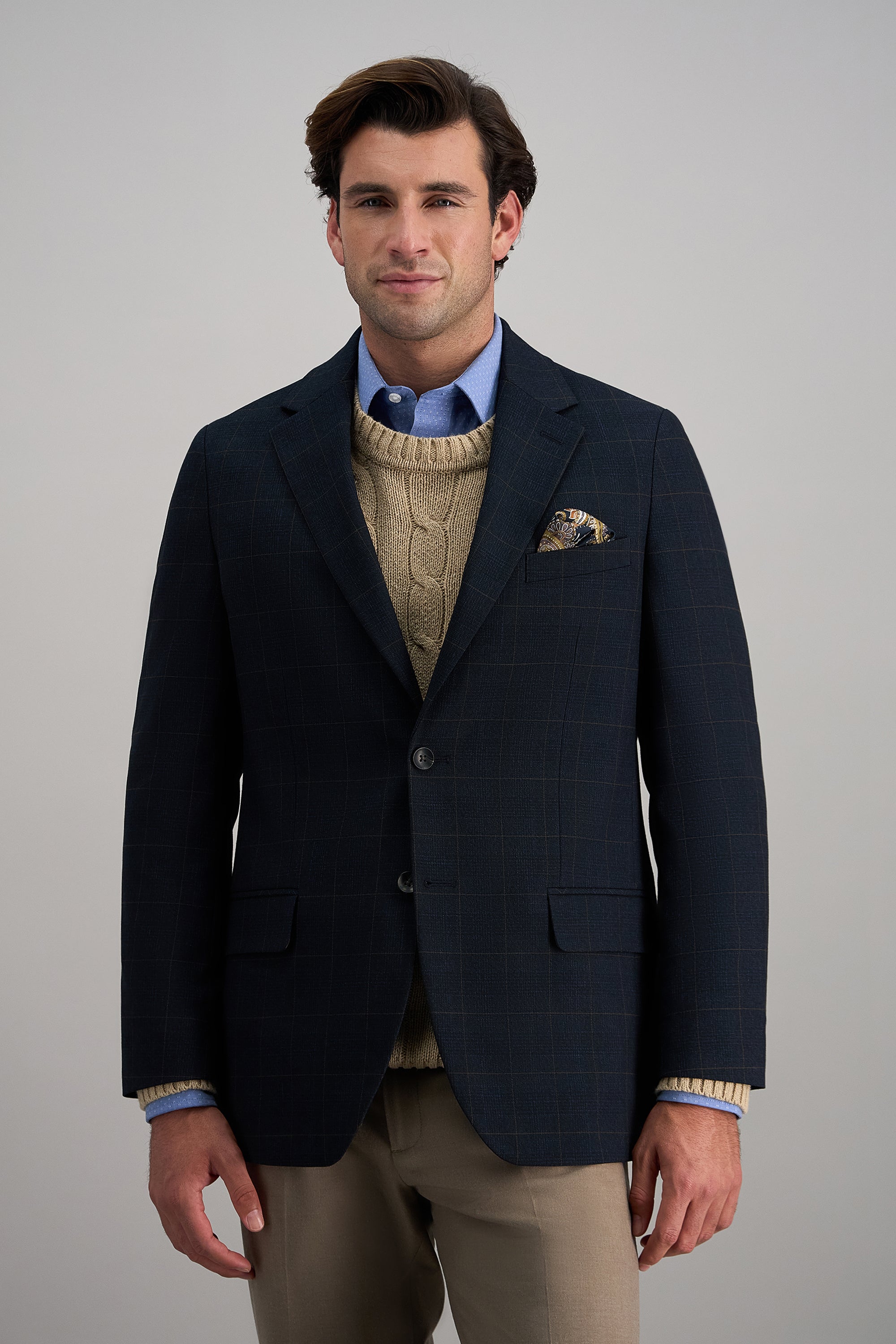 Haggar Glen Plaid Sport Coat