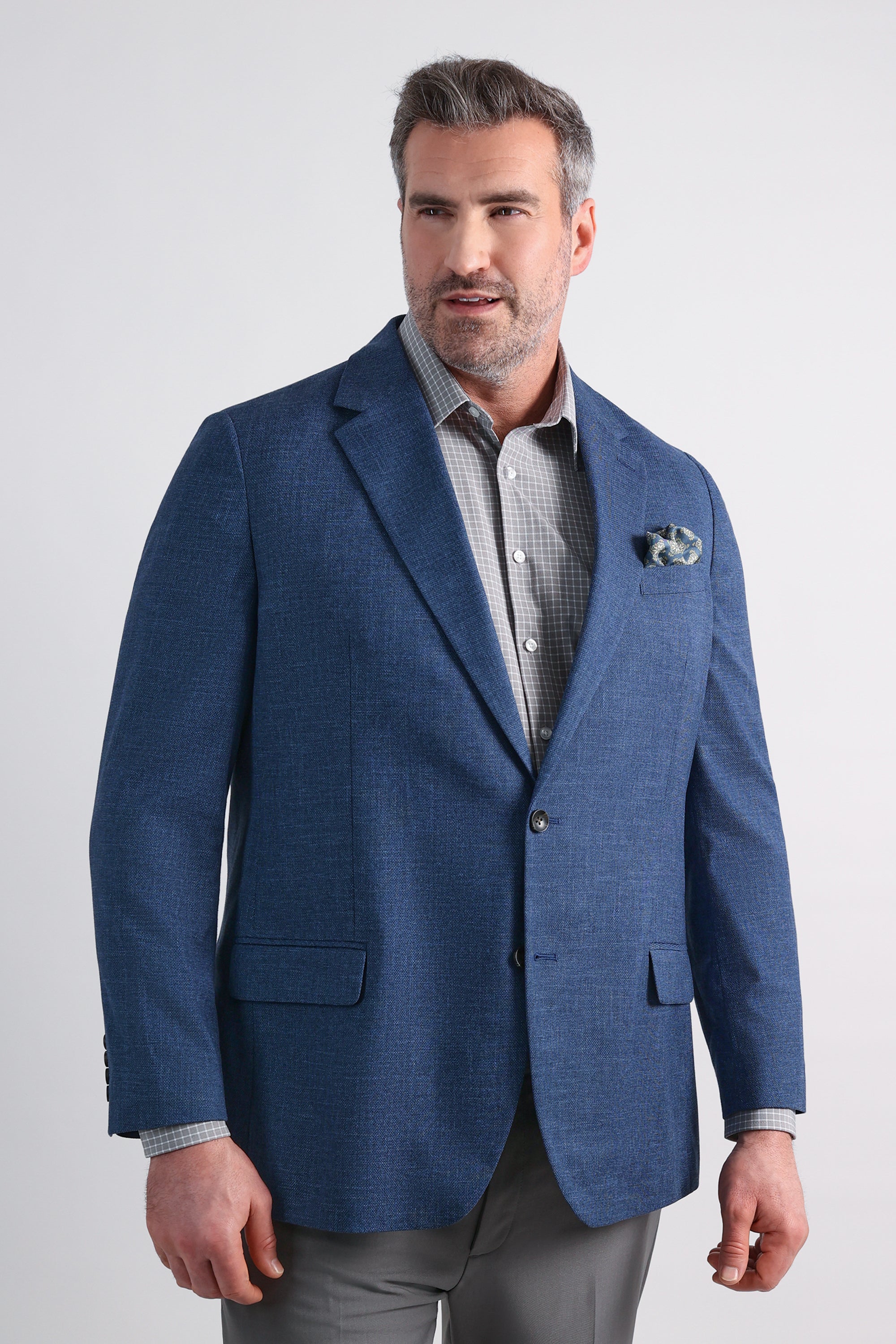 Haggar Big & Tall Mlange Weave Sport Coat