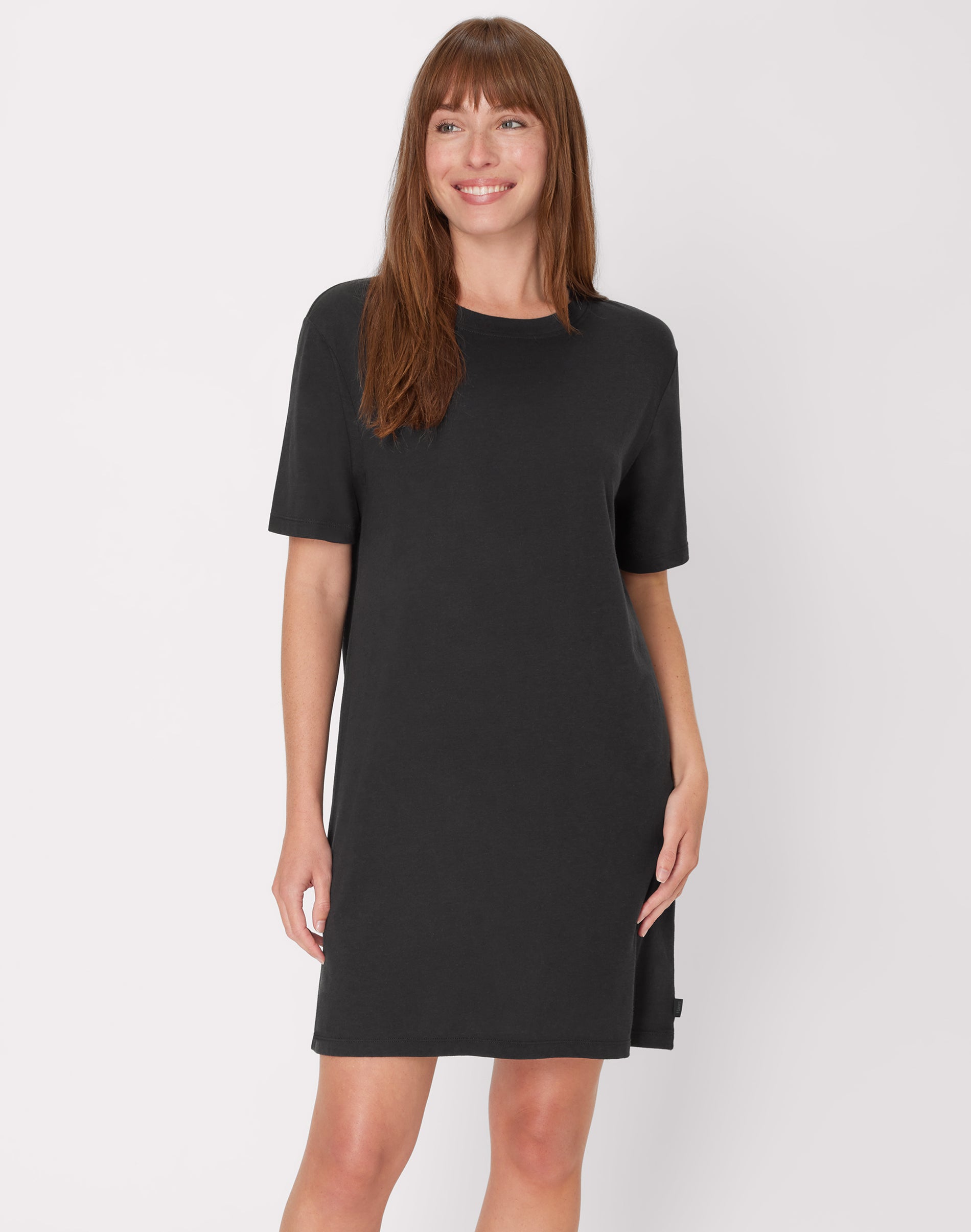 Hanes Originals Women's SuperSoft Shirt Dress Black