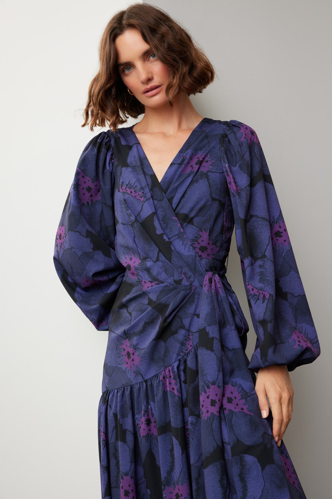 Hutch Lima Dress Purple-multicolored-print