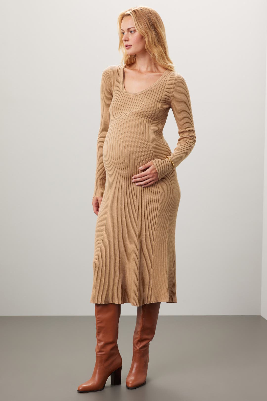 Hatch Dasha Knit Dress Brown