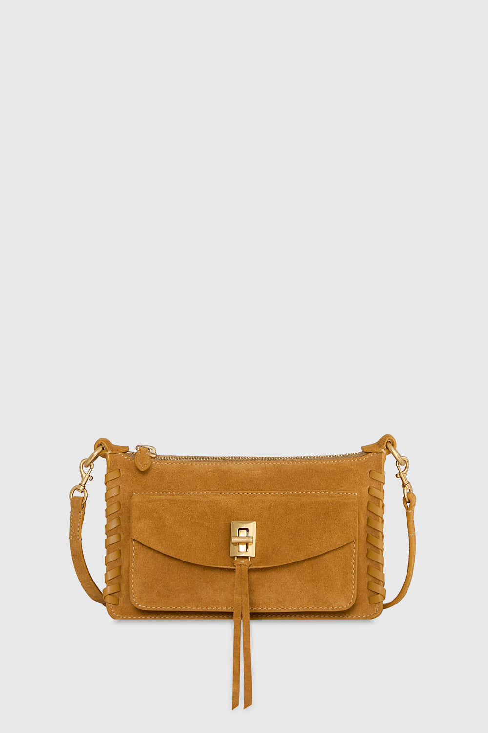 Rebecca Minkoff Darren Whipstitch Mini Top Zip Crossbody Bag