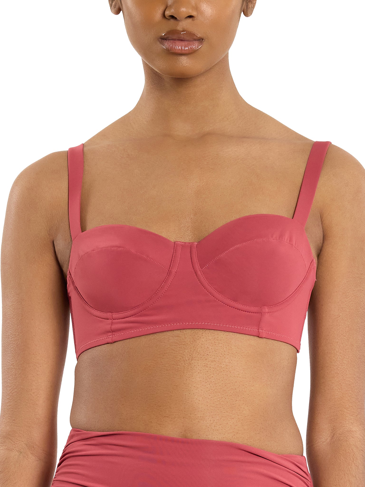 Hanky Panky Women's Balconette Bikini Swimsuit Top - Sunbaked Red