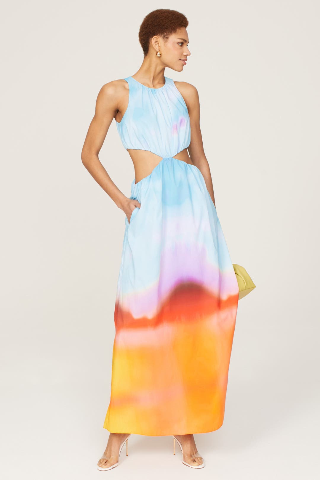 Simkhai Alfie Dress Blue-multicolored-print