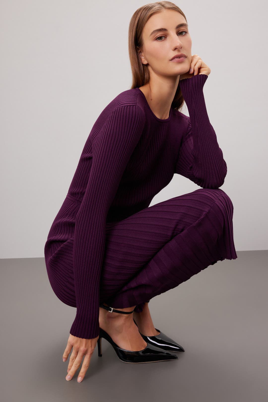 Jason Wu x RTR Sweater Sheath Dress Purple