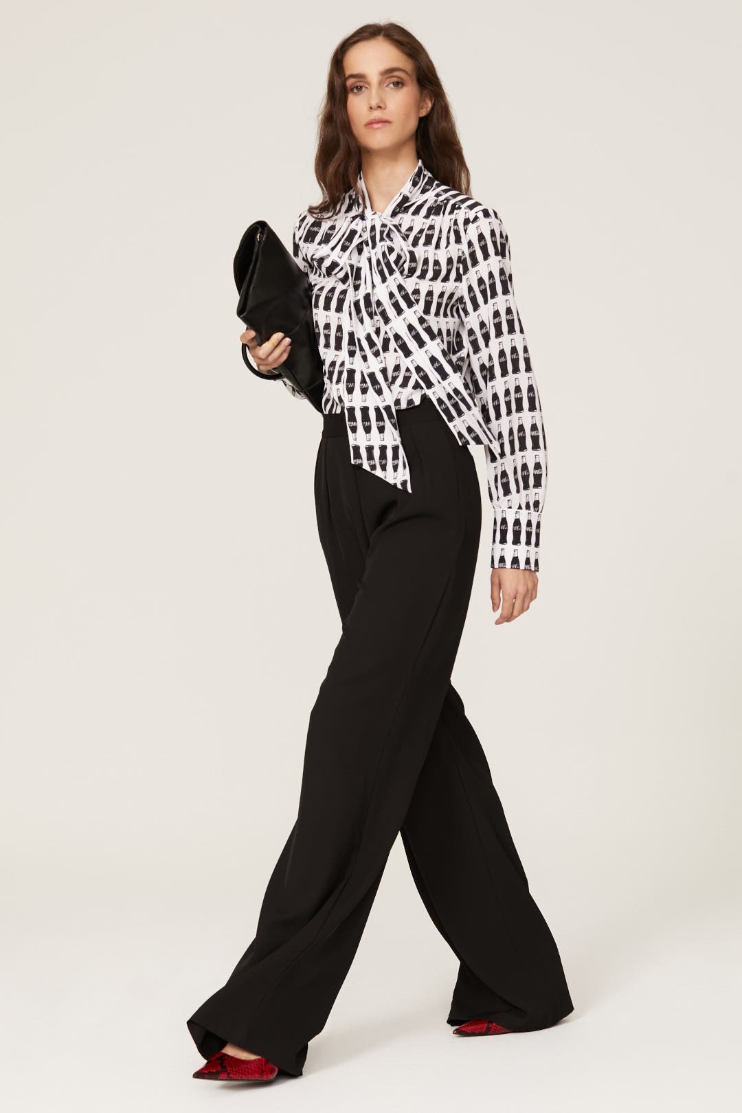Jason Wu Coca Cola Bottle Blouse White-black-print