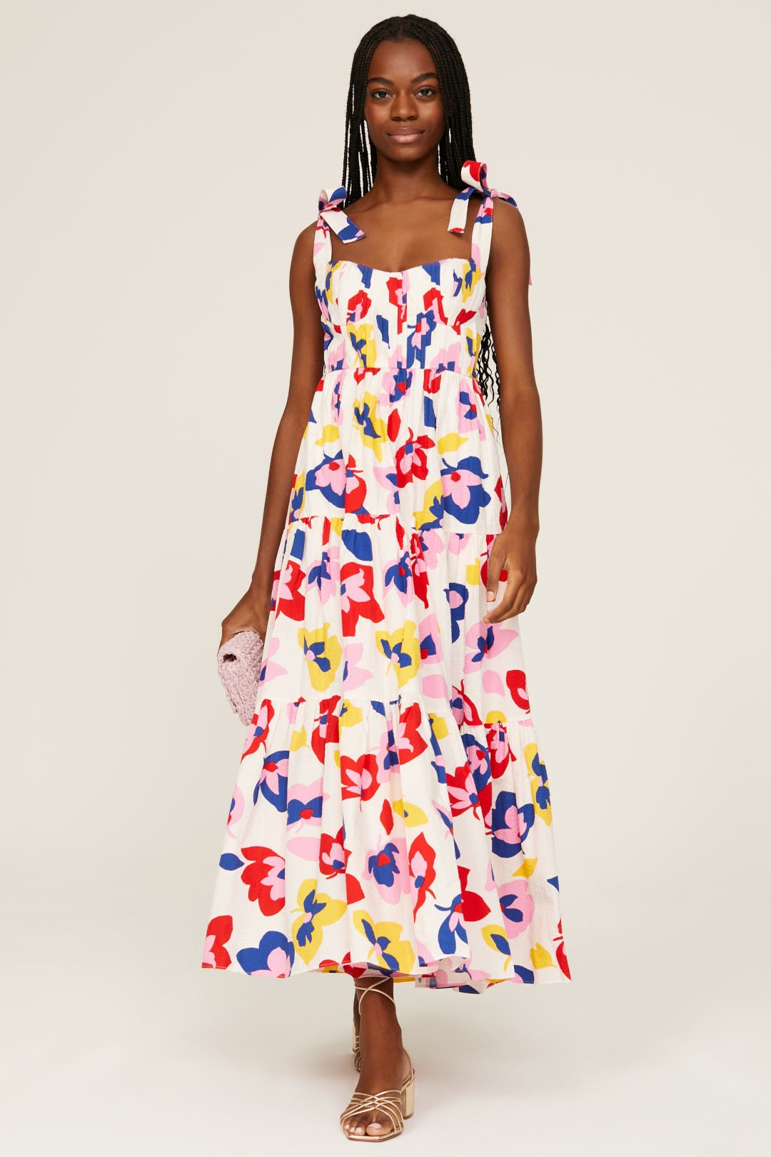 kate spade new york Summer Flowers Tiered Dress Multicolored-print