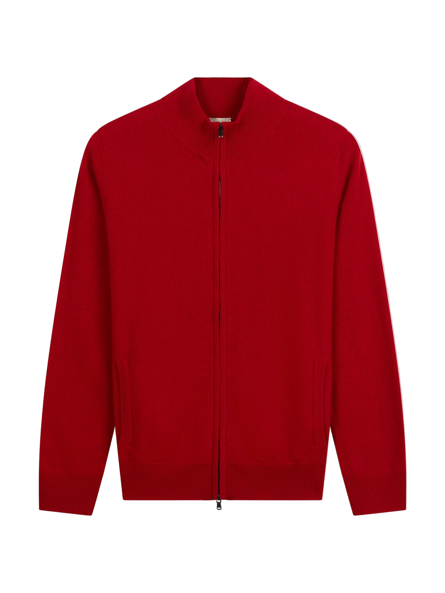 Timeless Cashmere Full-Zip Cardigan - Warm red WK-