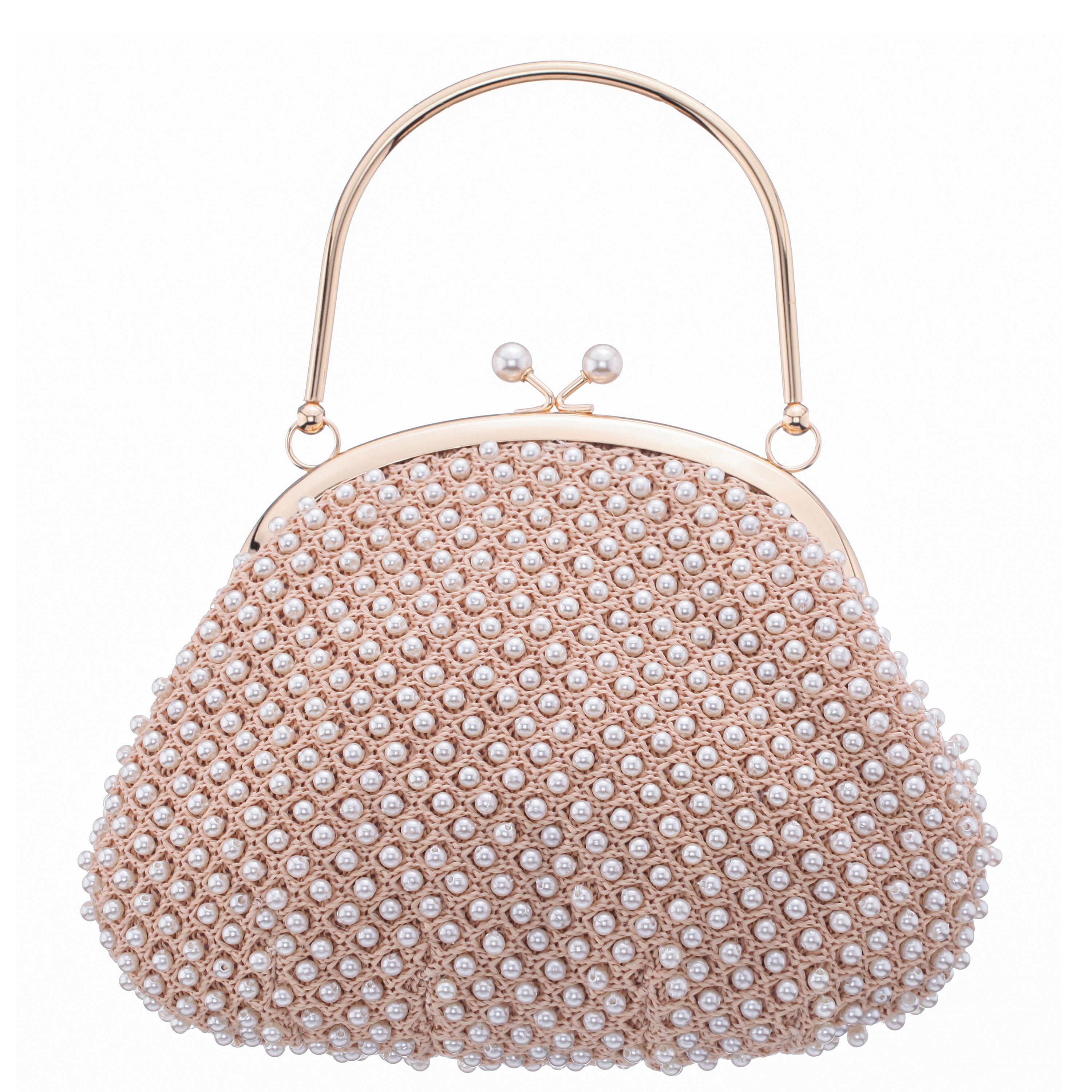 Womens Kym Ivory PearlMesh Frame Bag