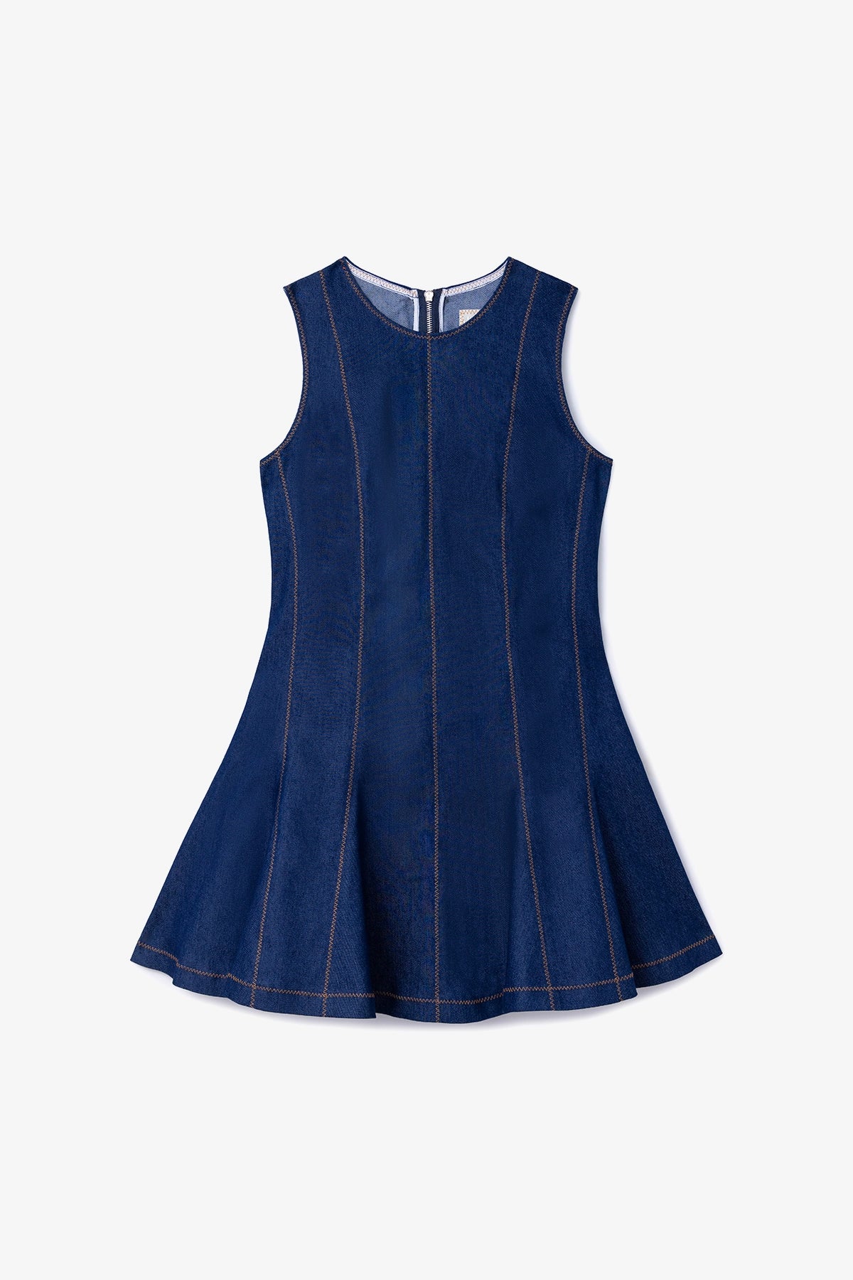 Sarah Dress Blue Denim - Blue