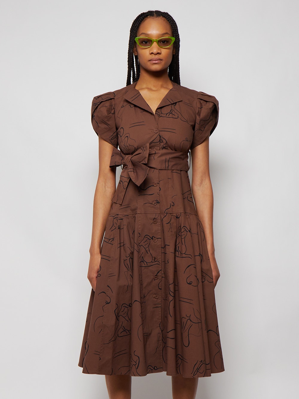 Glades Dress Nude Brown Bodies