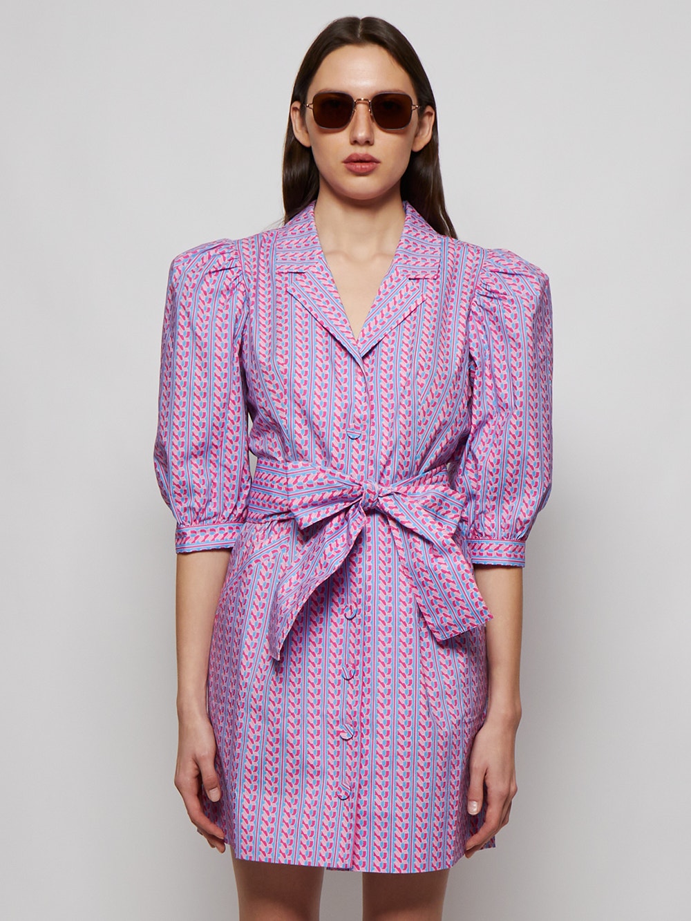 Casitas Dress Aqua Pink Chain