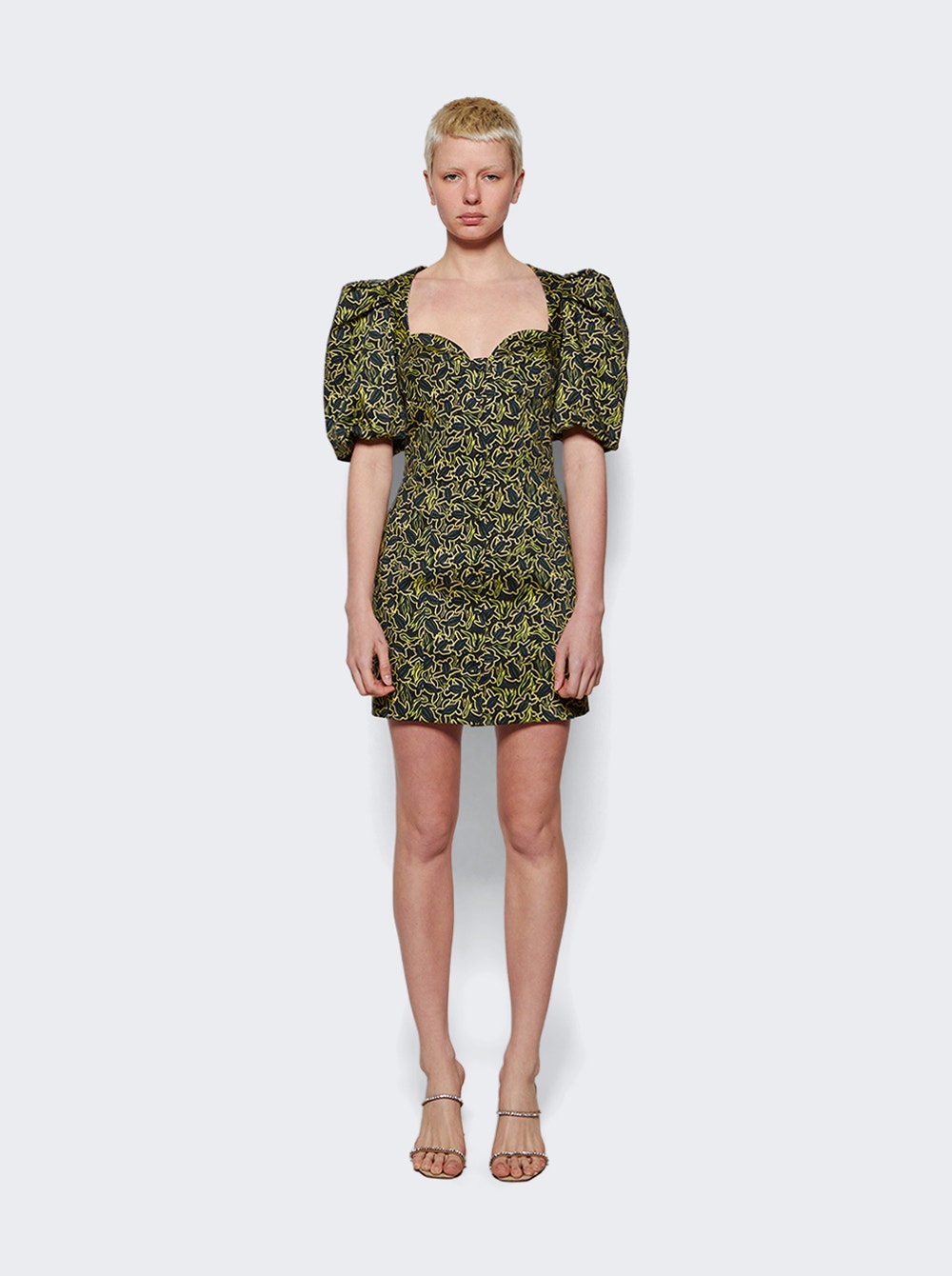 The Avena Dress Sea Turtle Black And Yellow