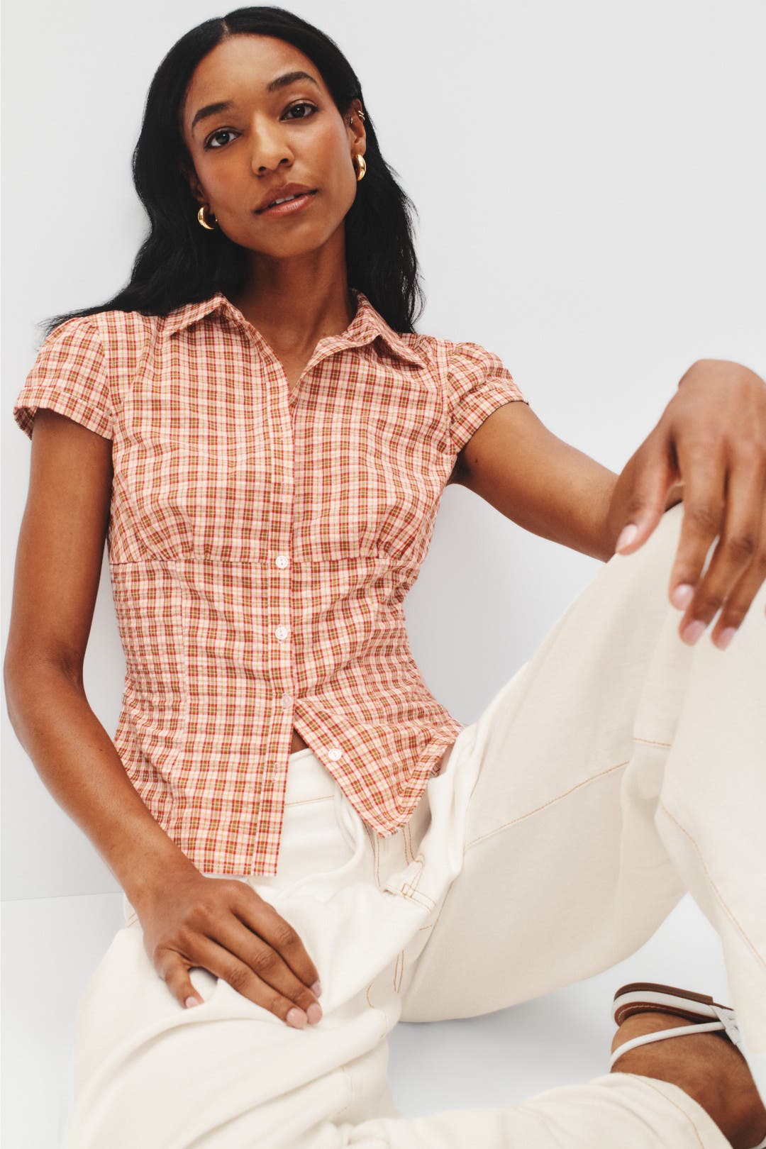 Lioness Mon Cheri Blouse Red-cream-print