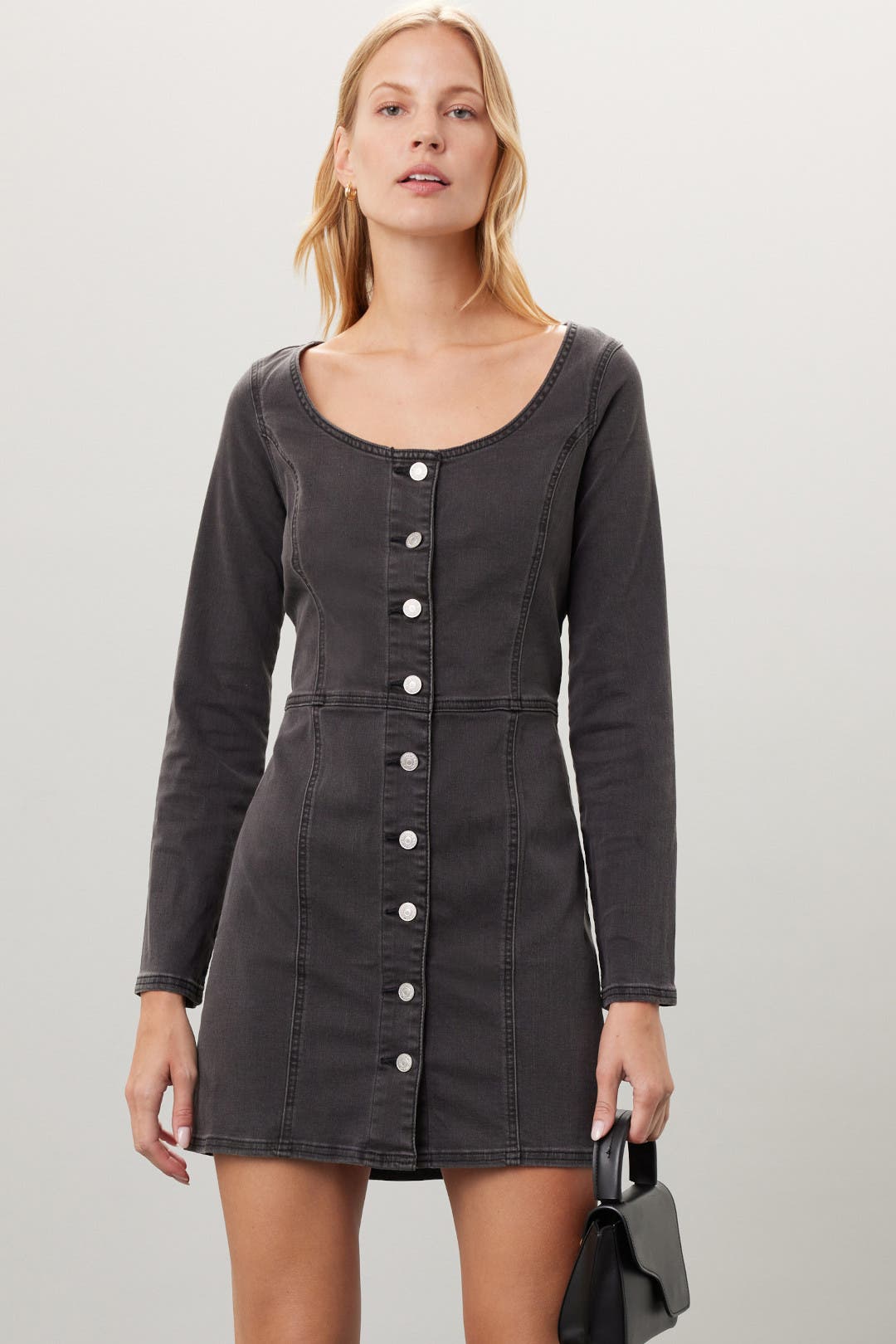 Levi's Veda Denim Dress Grey
