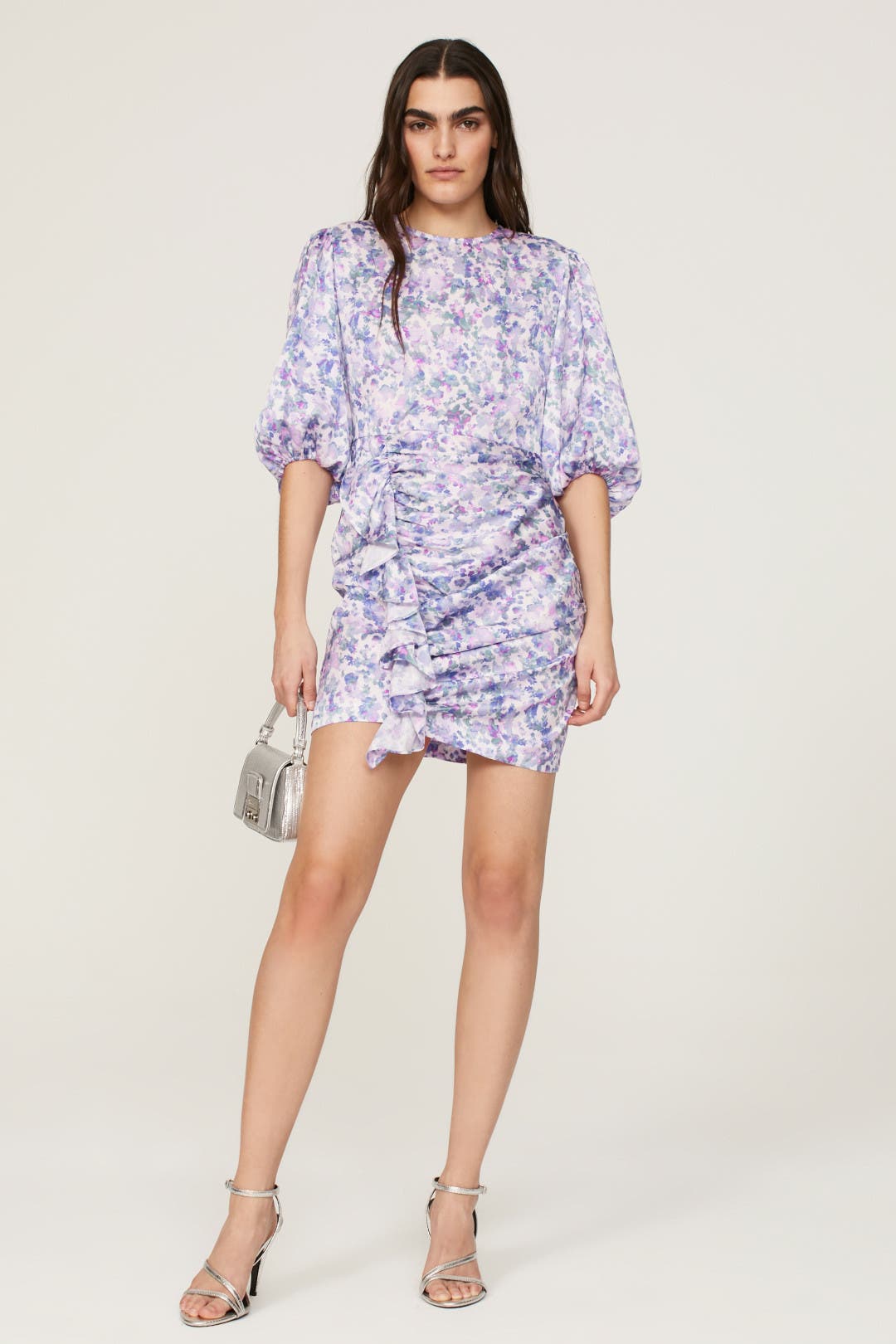 Maje Ruvard Dress Purple-blue-print