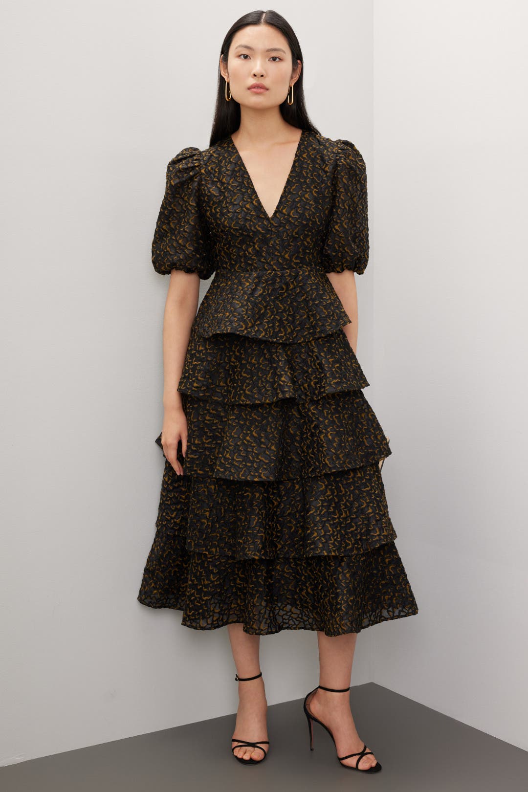 Marie Oliver Everly Dress Black-print