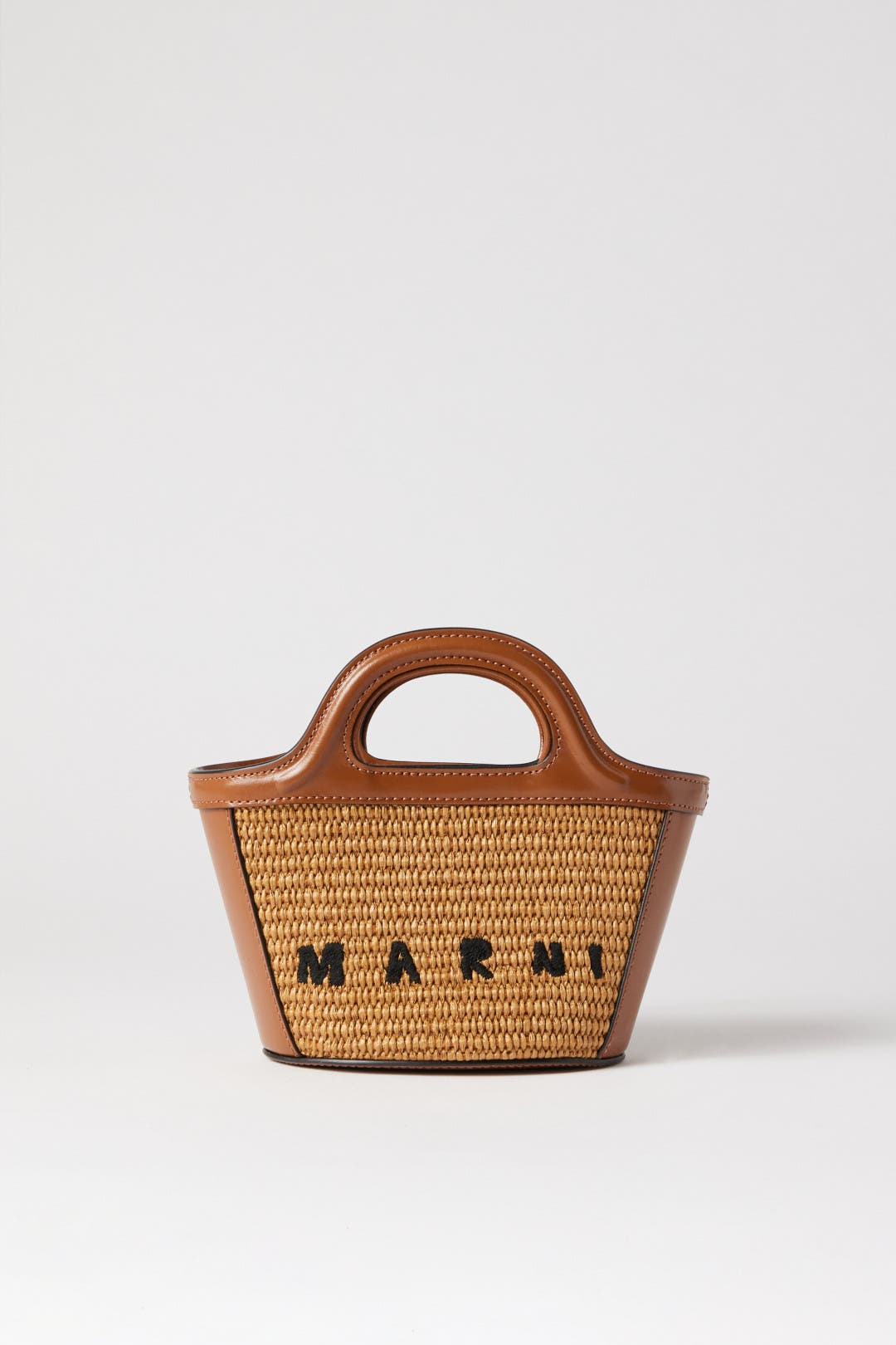 Marni Accessories Tropicalia Micro Bucket Bag Brown-black