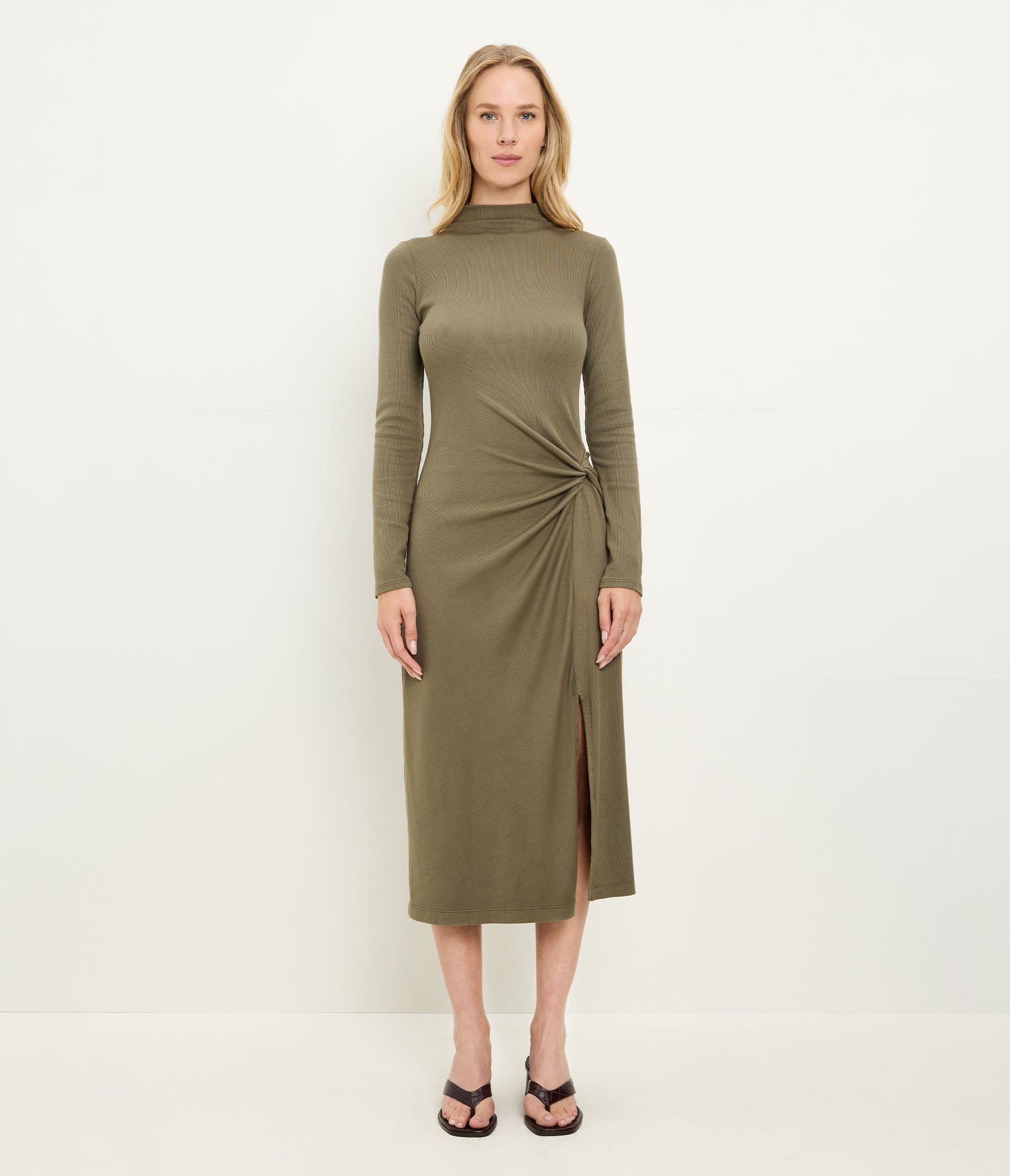 Petite Tish Mock Neck Midi Dress