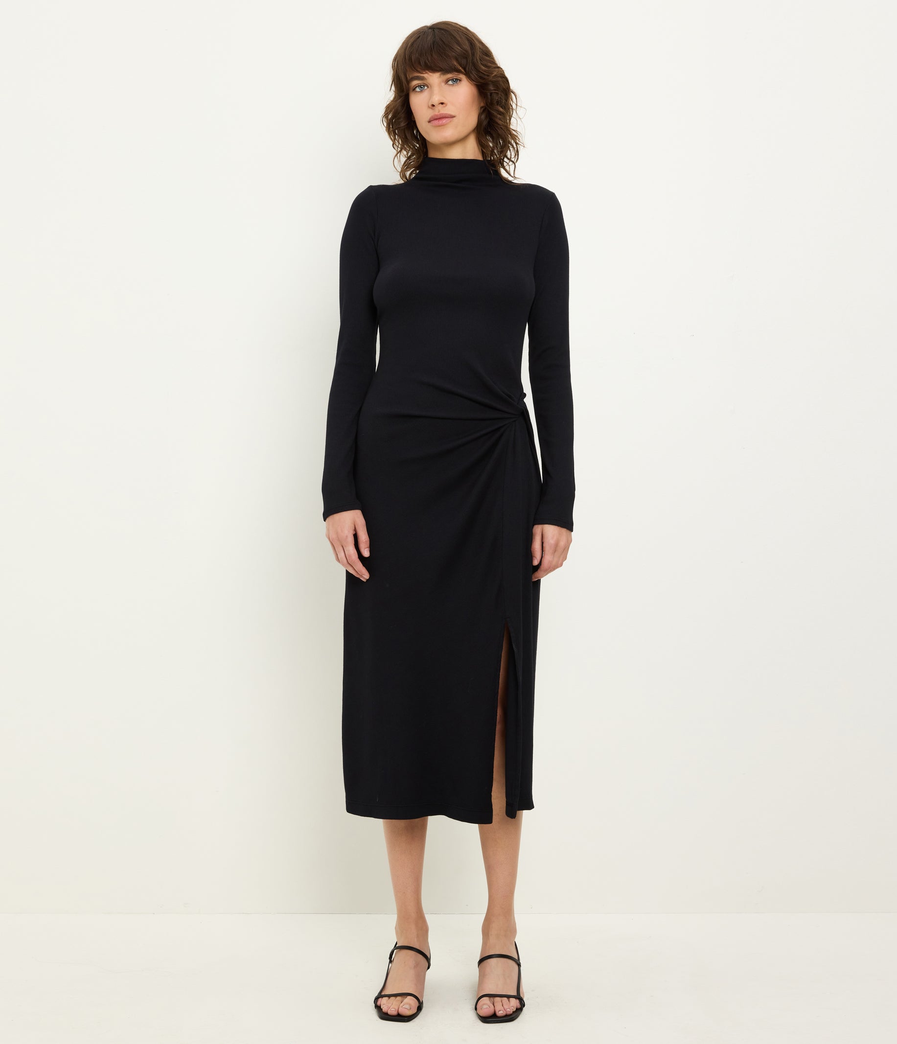 Petite Tish Mock Neck Midi Dress