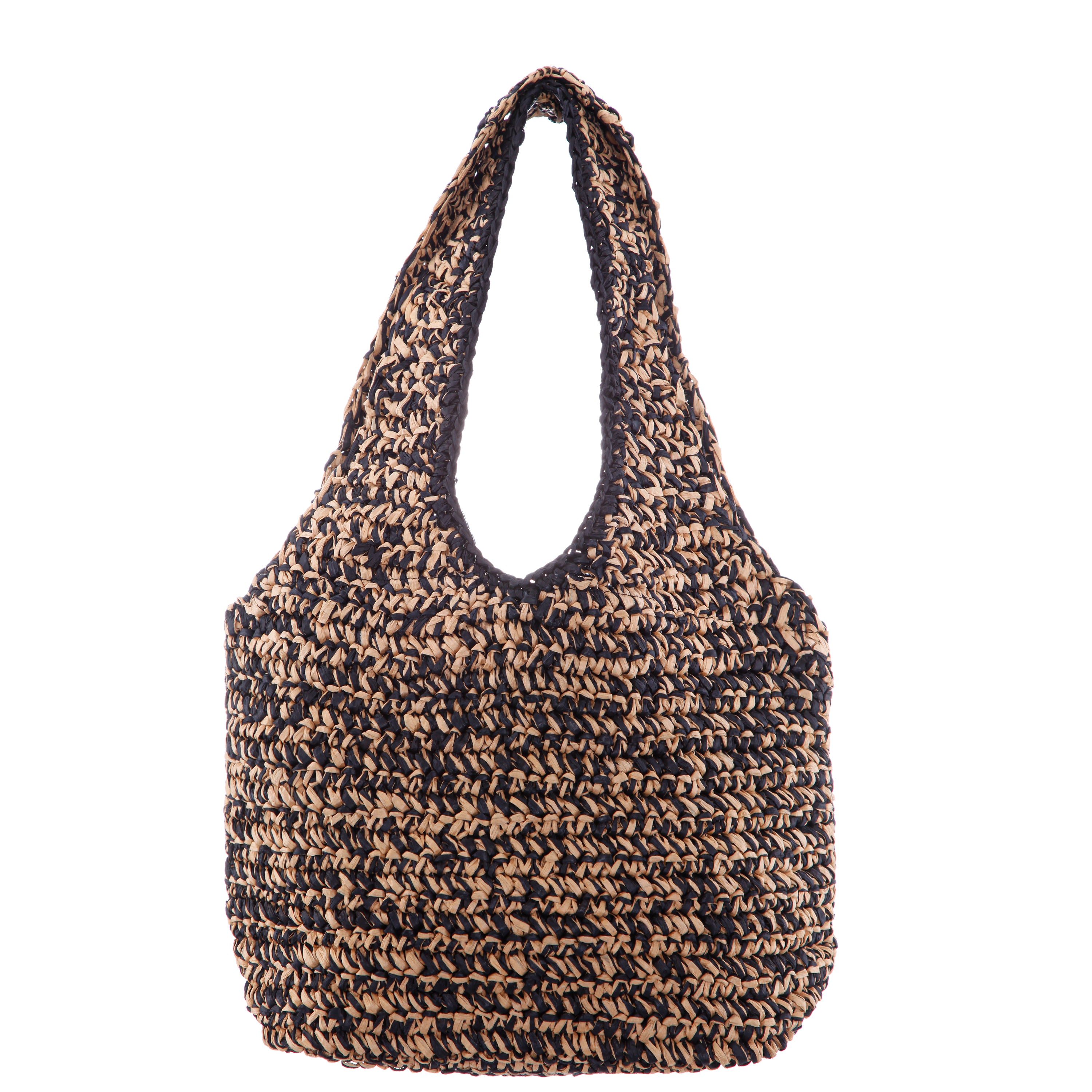 Womens N-Payton BlackNatural Paper Raffia Tote Bag