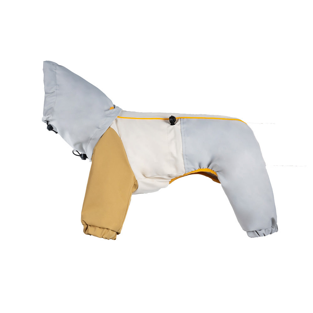 -Leg Pet Outdoor Jacket, -in- Waterproof Windproof Reflective Warm Coat